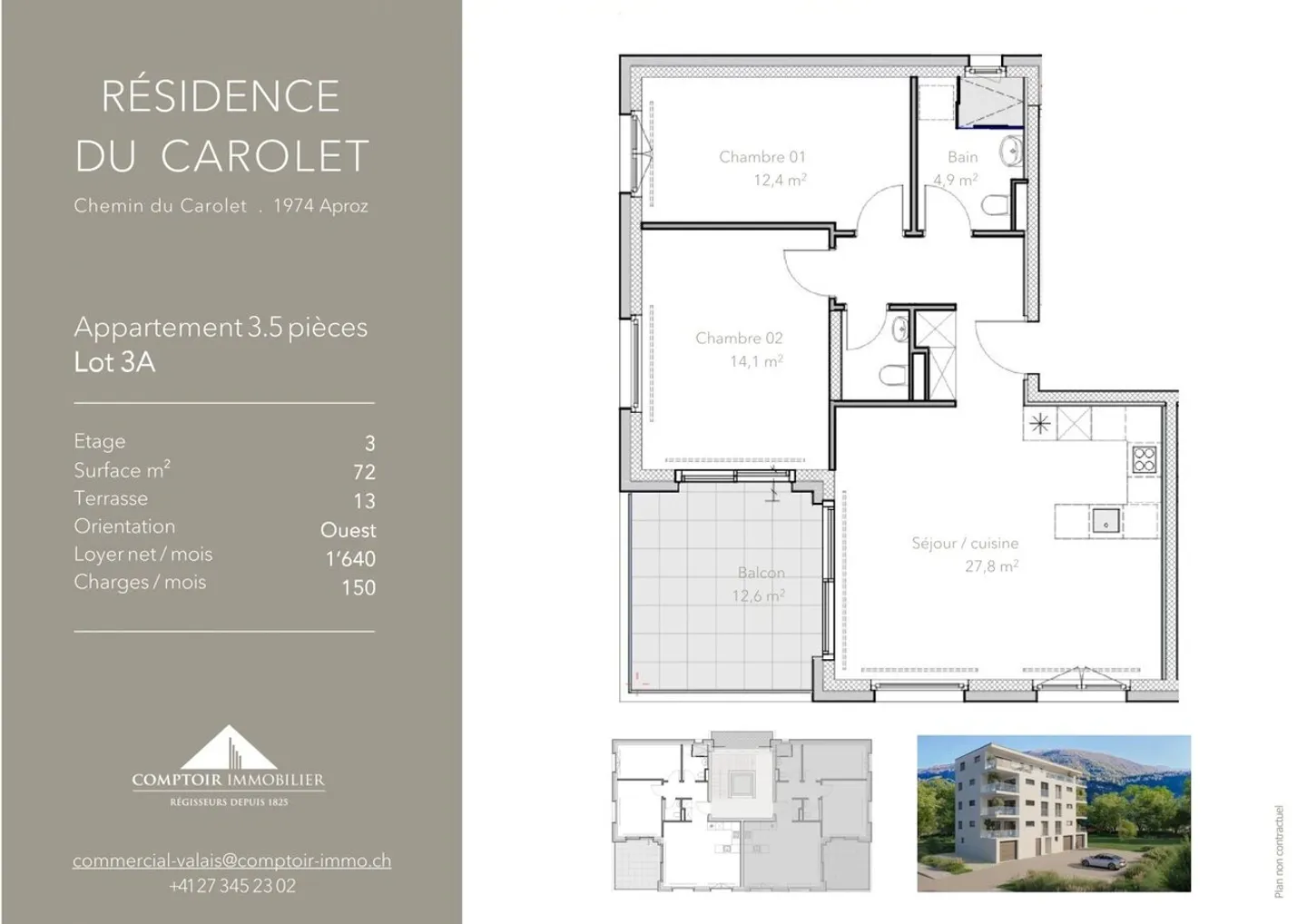 Appartement moderne avec terrasse - Photo 6 sur 7