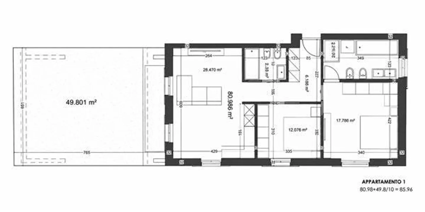 Montagnola: 3.5 Zimmer Wohnung - Foto 9 von 10