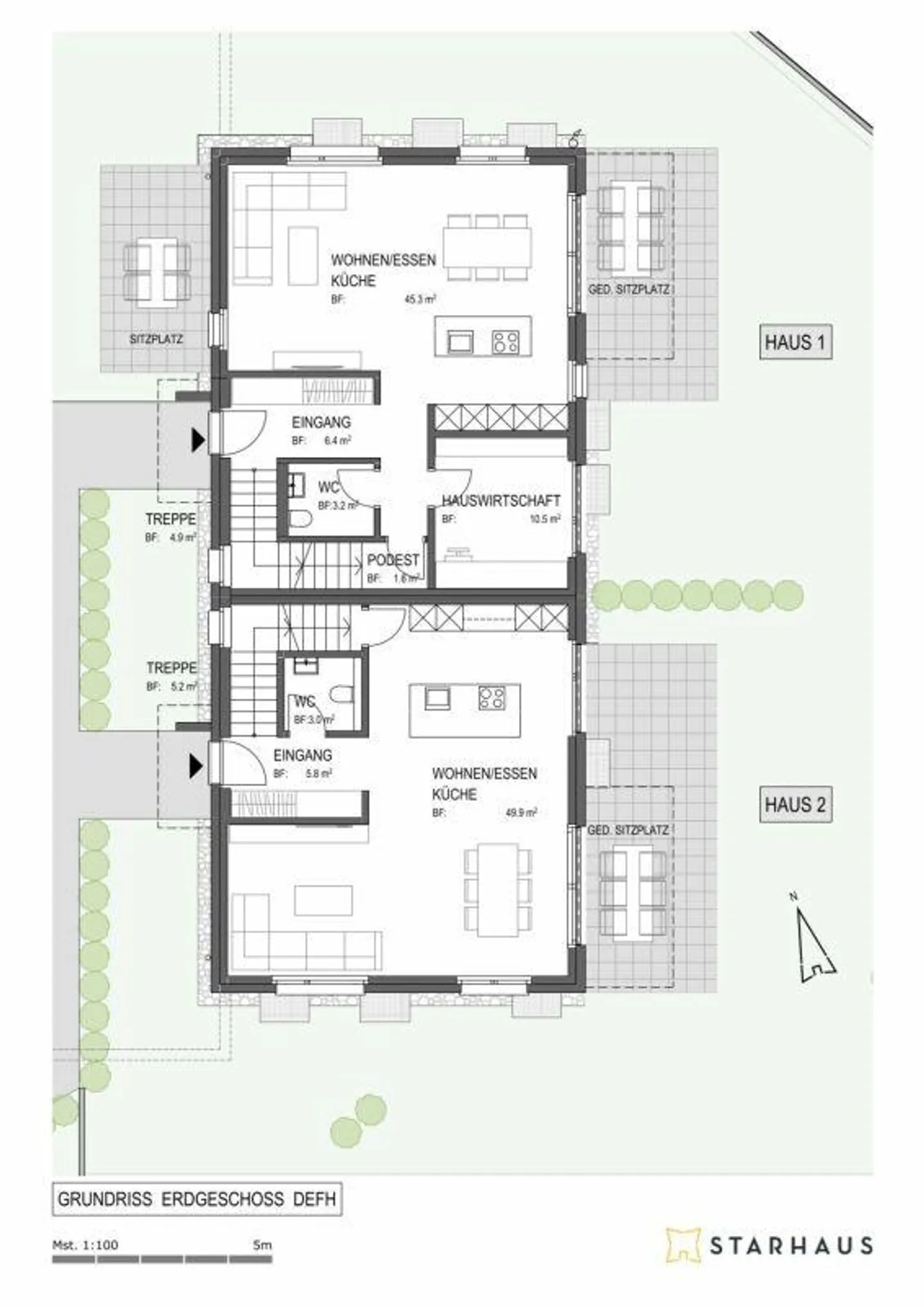 4 1/2-Room Semi-Detached House in Rural Surroundings - Photo 7 of 8