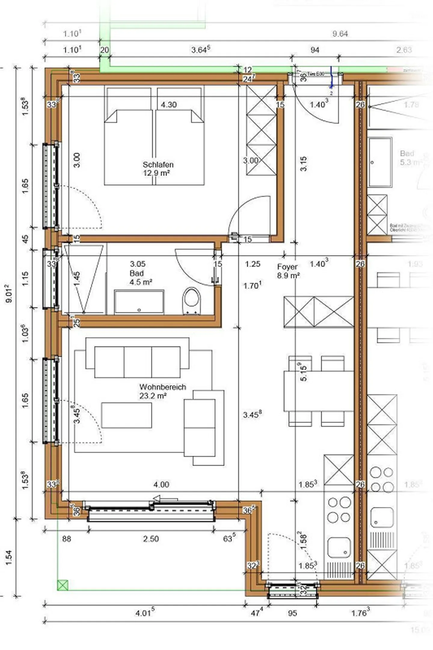 Appartement moderne et lumineux de 2,5 pièces avec balcon près du lac - Photo 9 sur 9