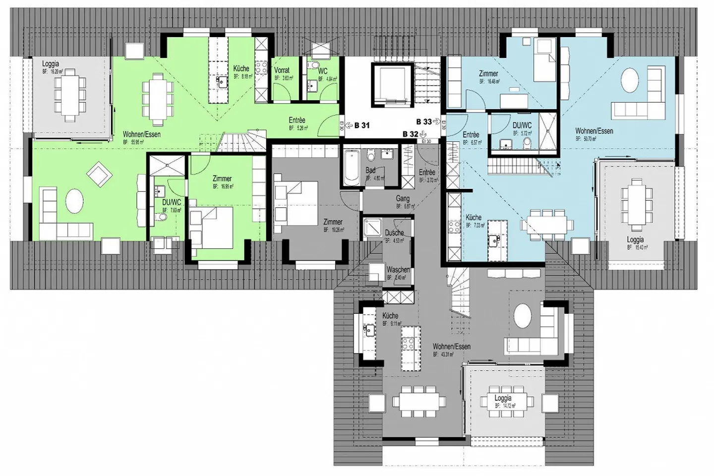 Charmante 3.5 Zimmer Wohnung - Foto 4 von 8