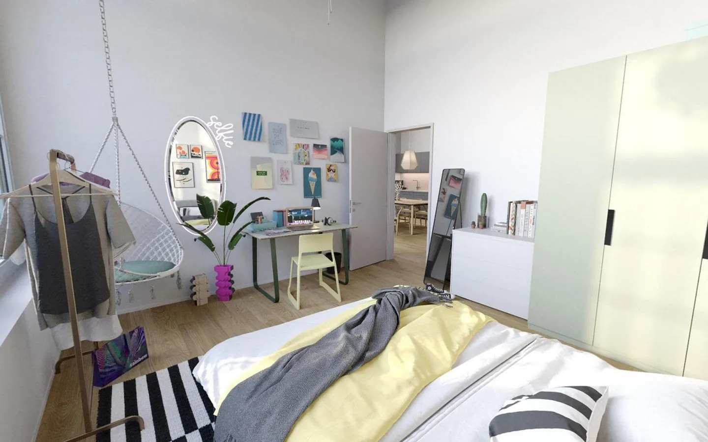 Luce, spazio e design - Appartamento loft di 3.5 locali in un nuovo edificio - Foto 5 di 6