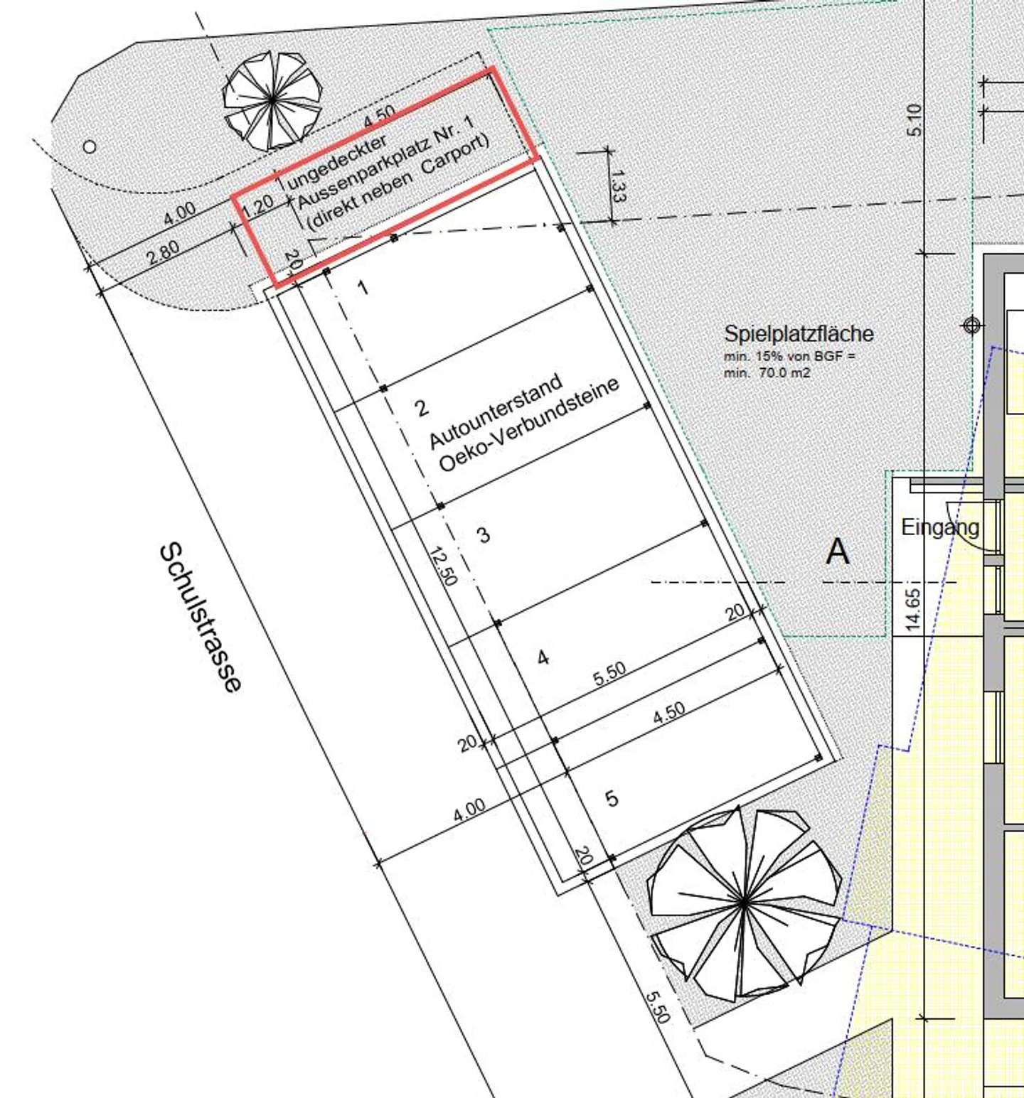 Carport parking space for rent – Schulstrasse 7, Gipf-Oberfrick - Photo 1 of 1