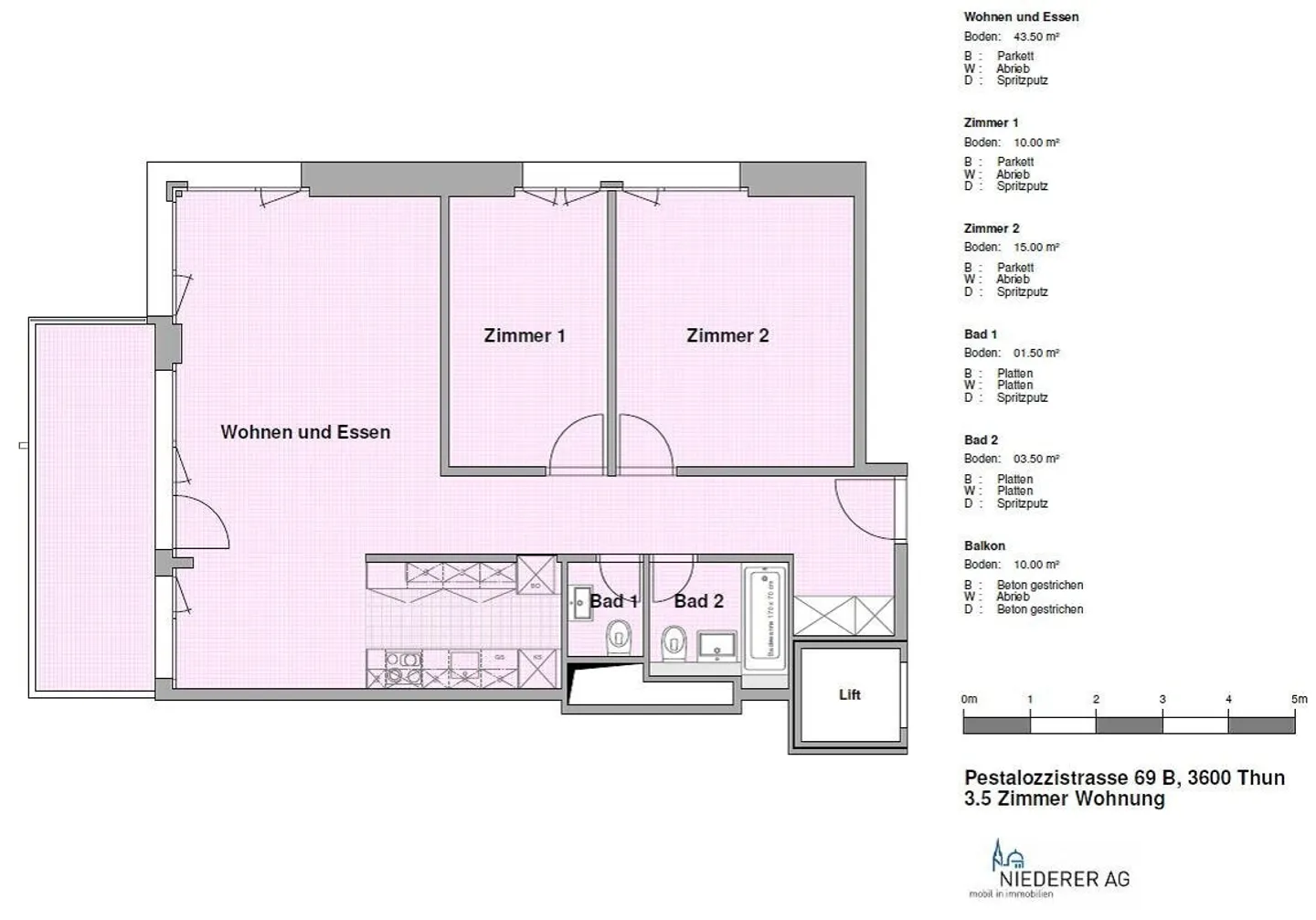 Rein ins neue Wohnglück!  3.5-Zimmer-Wohnung in Thun zu vermieten - Photo 7 of 9