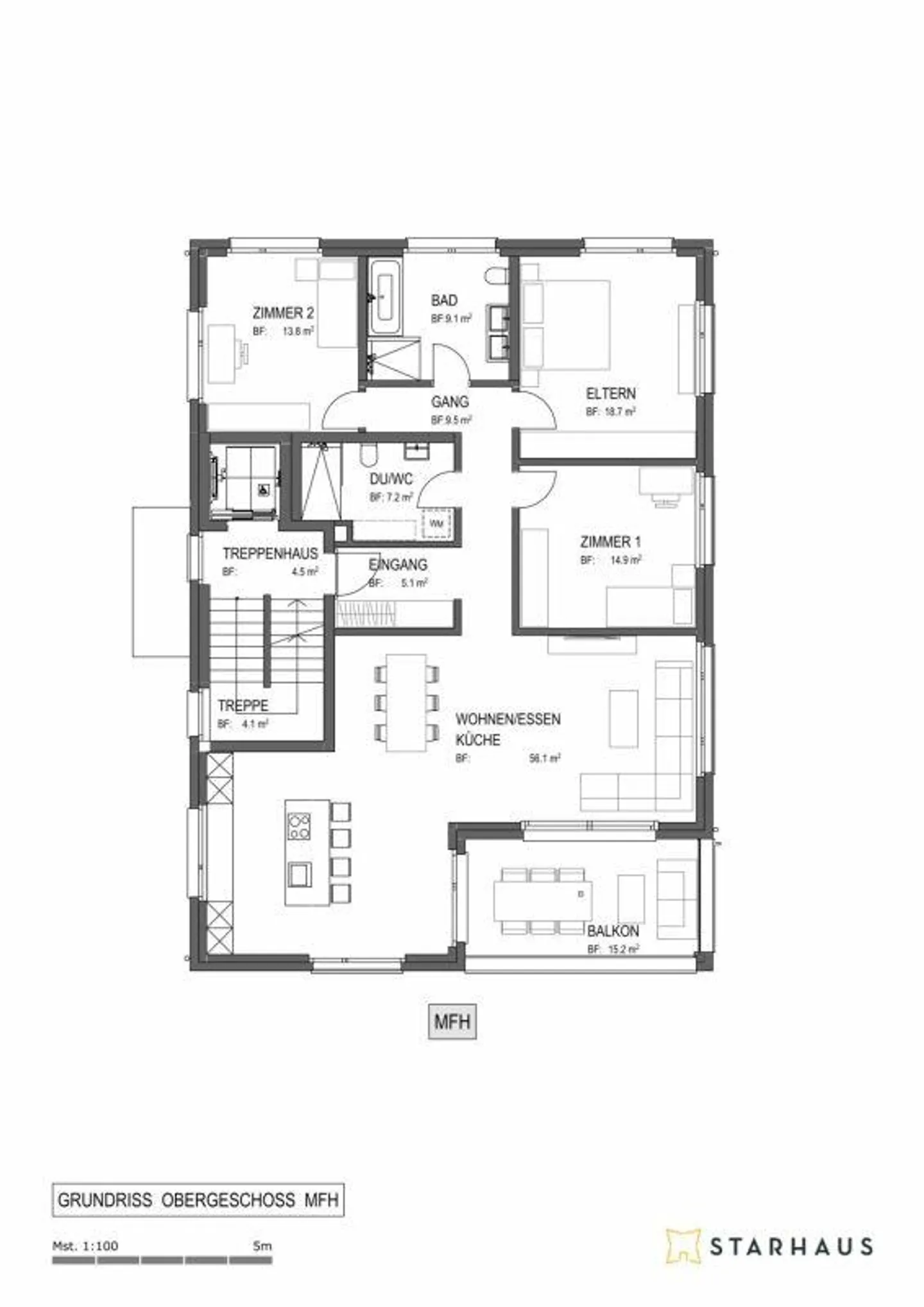 Appartamento di 4 1/2 stanze a Gams - Foto 10 di 10