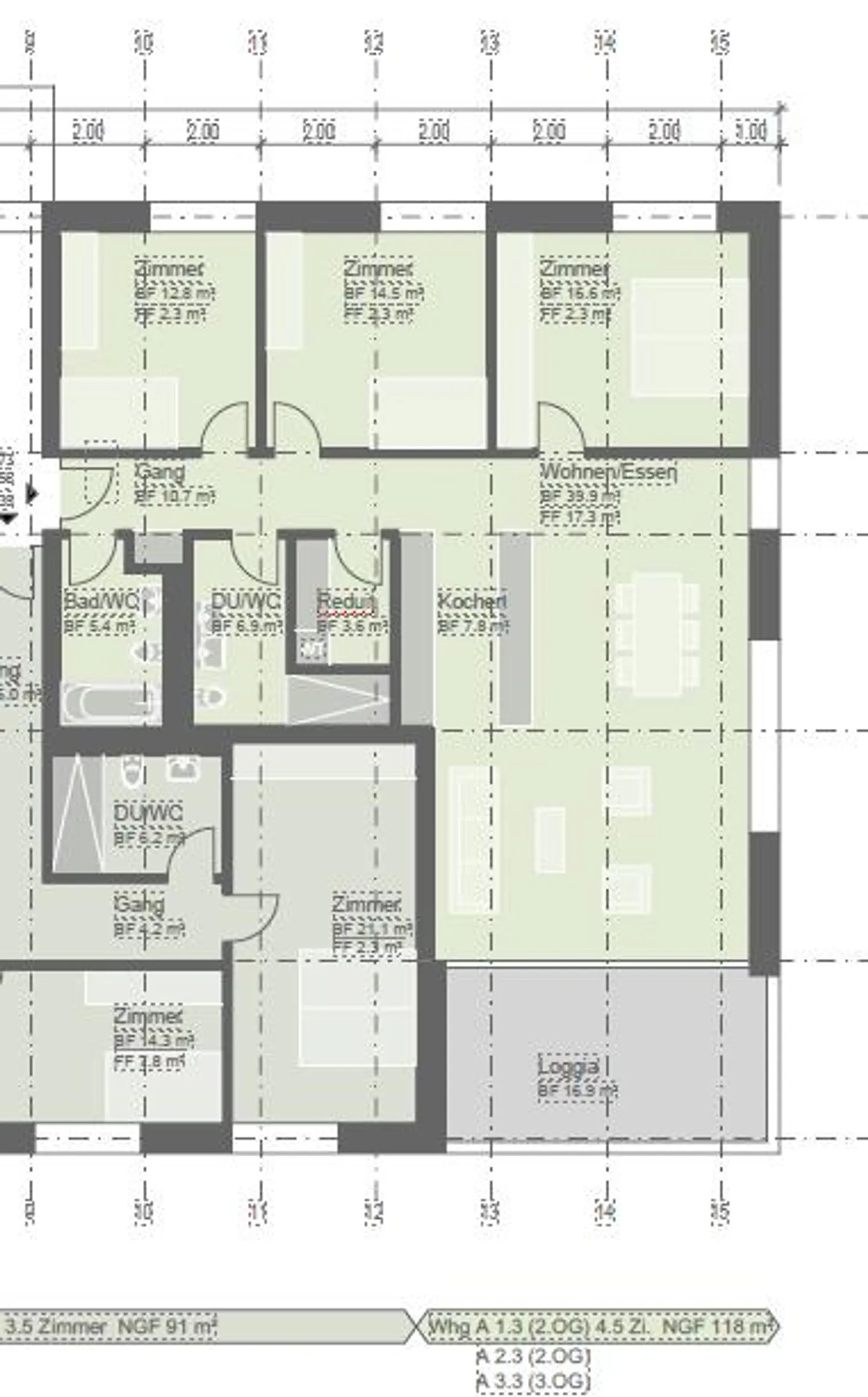 Gillpark Zentrum 4.5 Zimmer-Wohnung, A3.3 - Foto 12 von 12