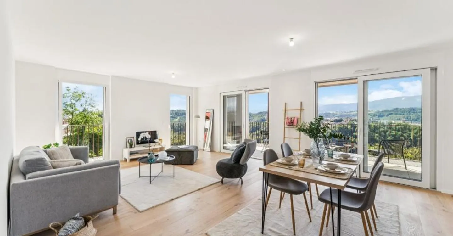 Exceptionnel appartement neuf de 5.5 pièces avec vue dégagée - Photo 1 sur 11