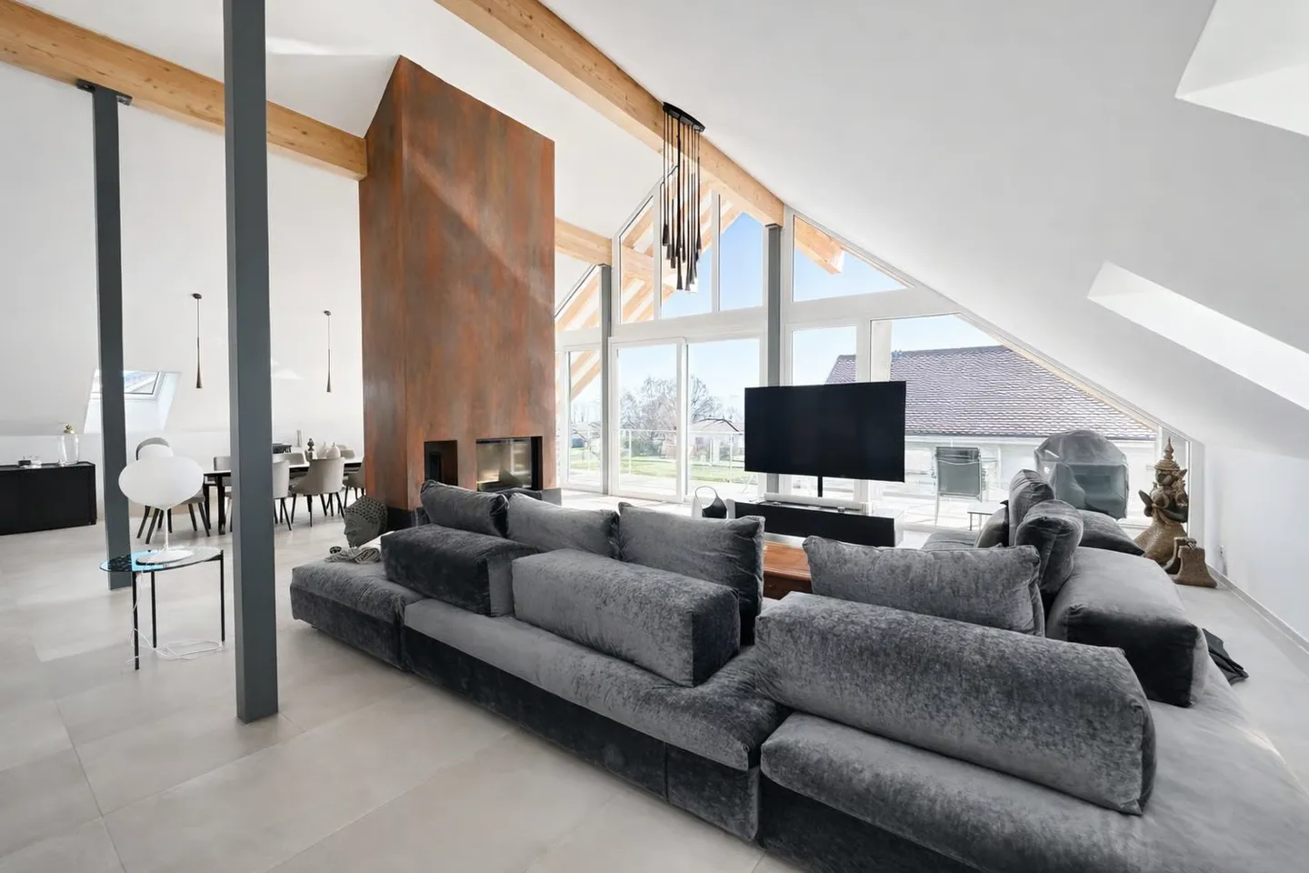 Co-Exklusivität: Duplex-Penthouse von 275 m² in La Rippe (10' von Nyon) - Foto 3 von 11