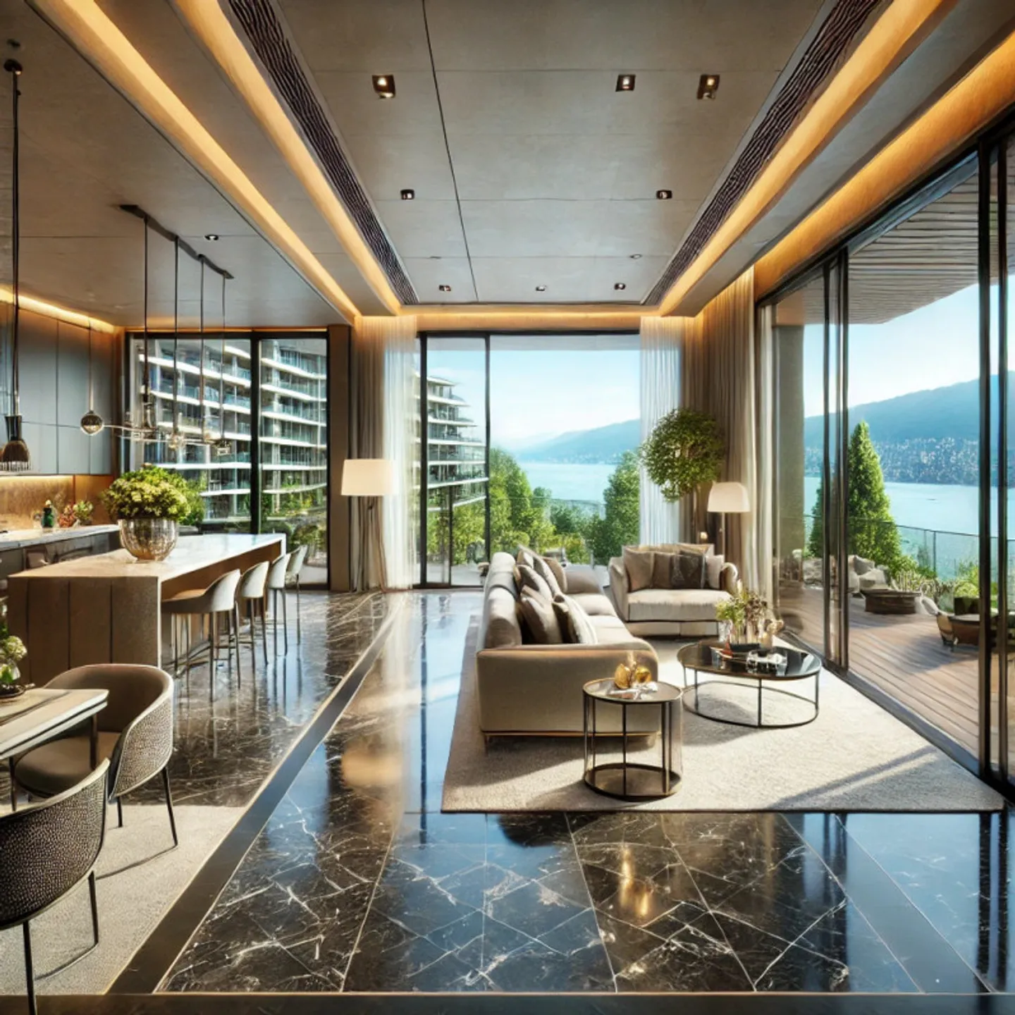 Stunning Spacious Apartment in a Quiet Area in Cologny - 10 Minutes from Geneva (GE-CH) - Photo 1 of 2