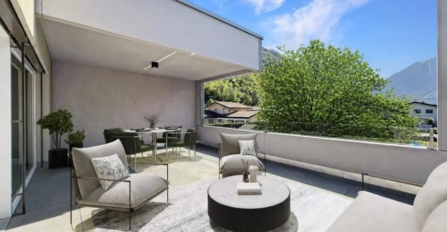 Attique contemporain avec terrasse - Photo 2 sur 11