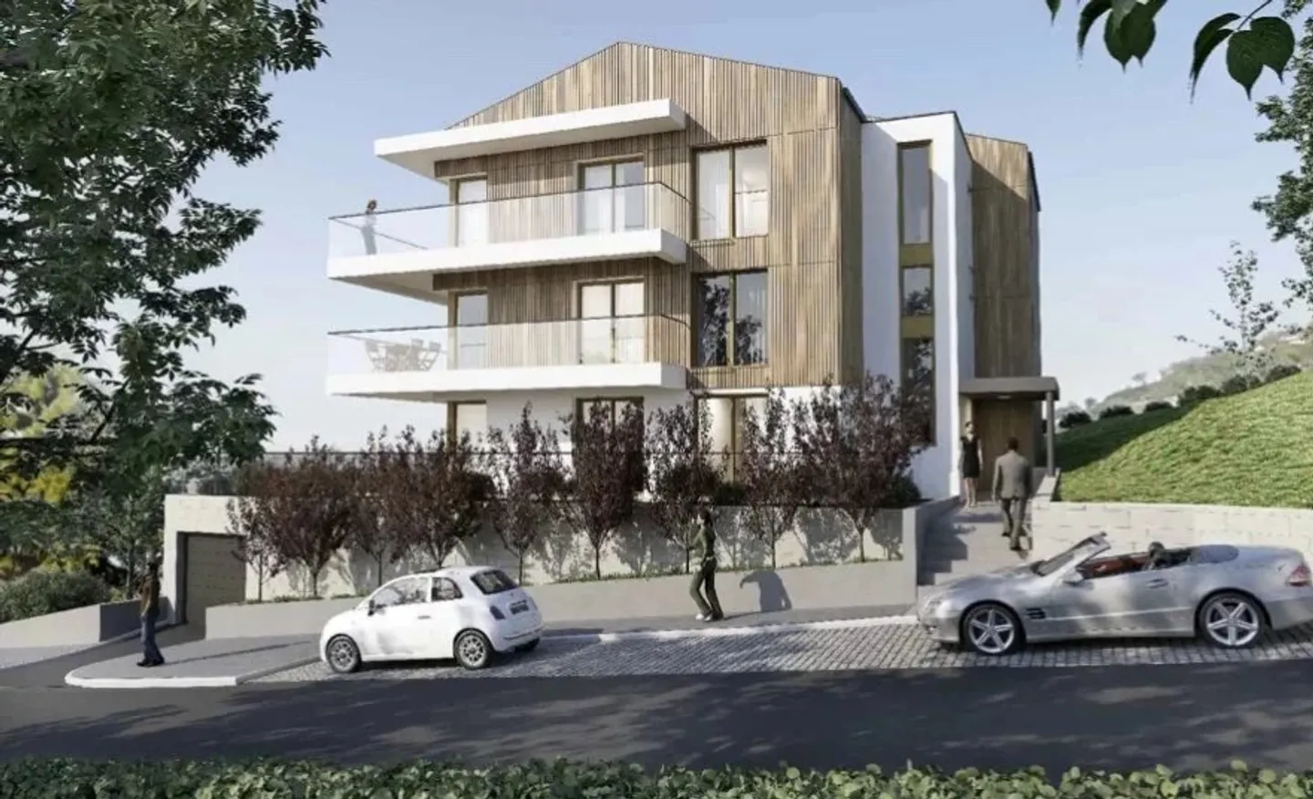 Magnifique appartement de 4,5 pièces avec piscine privée et belle vue sur le lac - Photo 1 sur 3