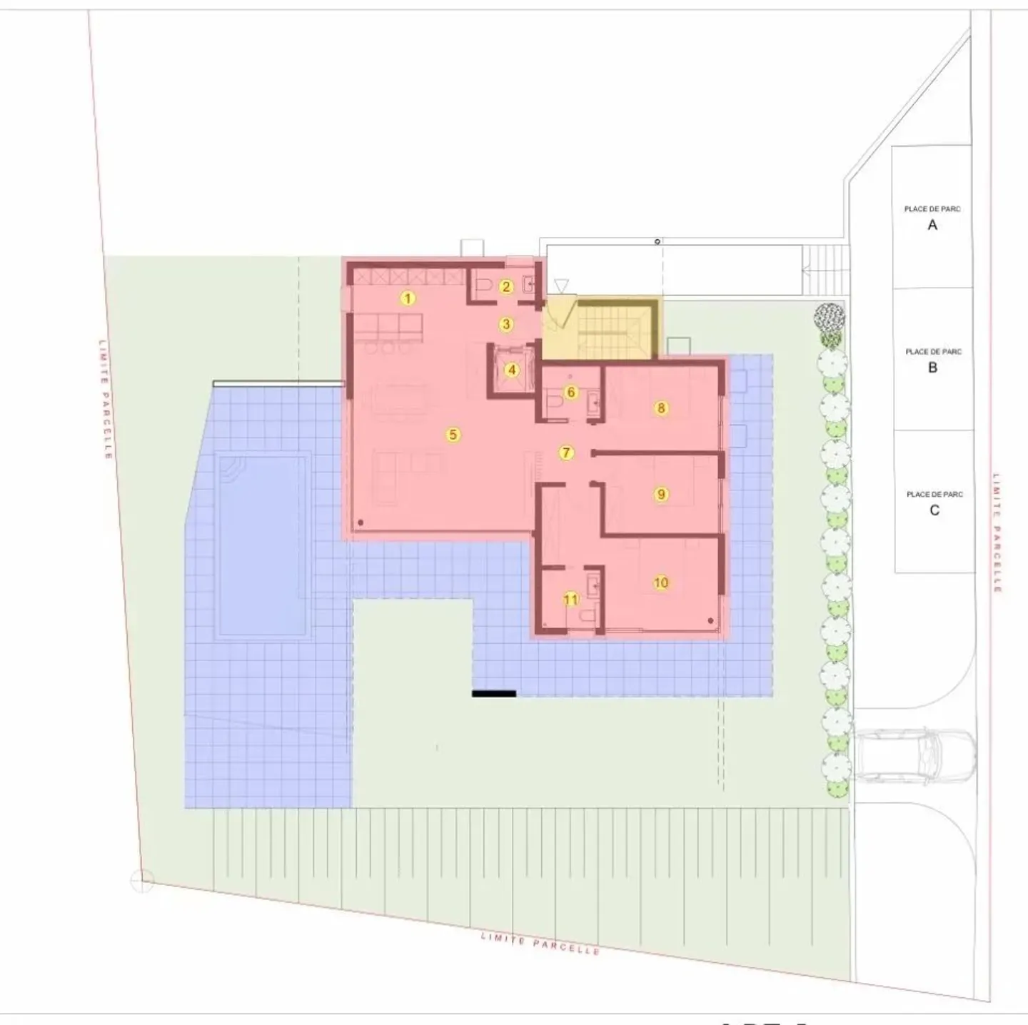 Magnifique appartement de 4,5 pièces avec piscine privée et belle vue sur le lac - Photo 2 sur 3