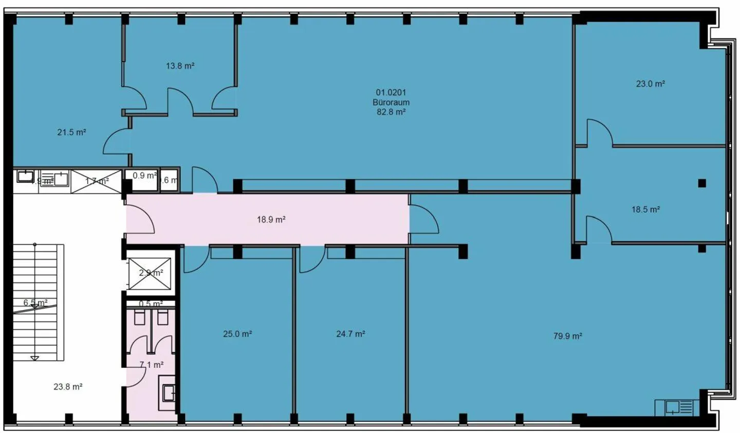 315 m² Büro-/Praxisfläche im Herzen von St. Gallen - Foto 5 von 7