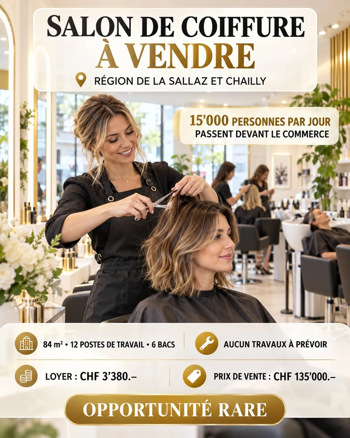 Hair Salon for Sale in Chailly - Photo 1 of 1