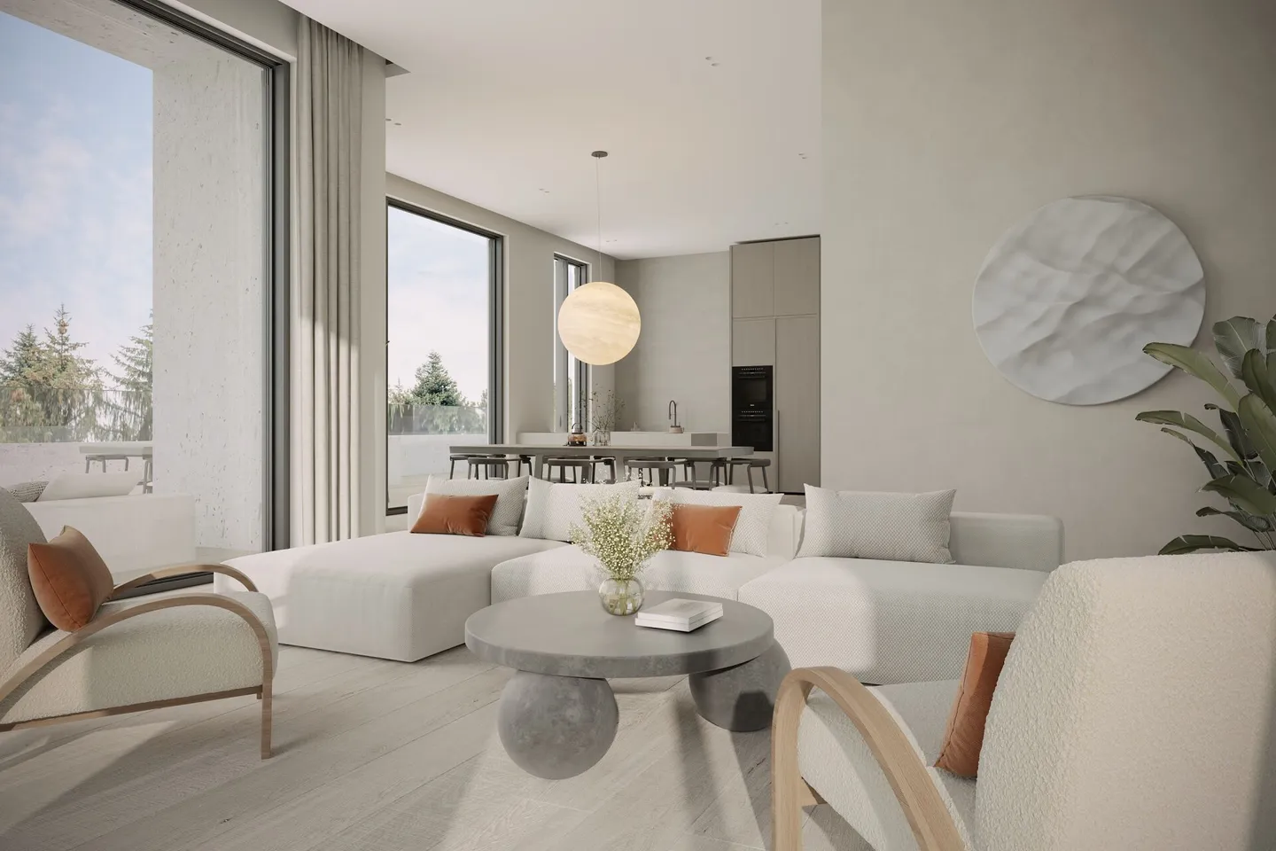 2½ Zimmer Attika Wohnung: Neubau mit Blick ins Grüne - Foto 3 von 9