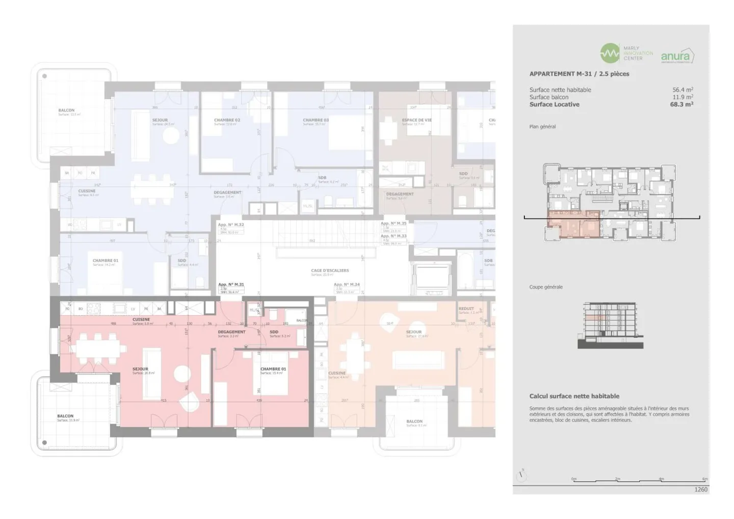 Prairie 4 - 2.5 room apartment on the 3rd floor - Photo 8 of 11