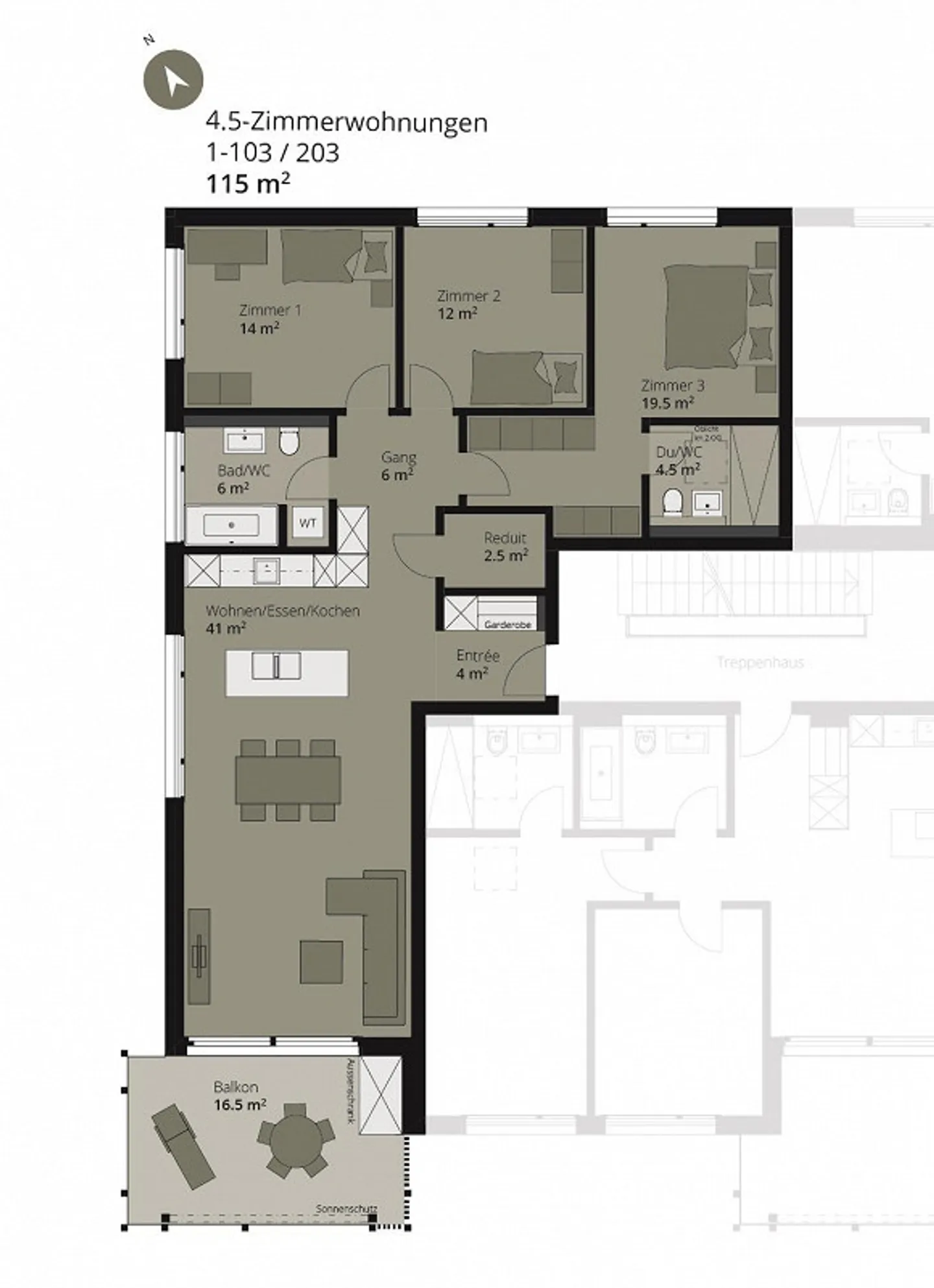 Appartement familial avec terrain de sport et école à proximité - Photo 10 sur 10
