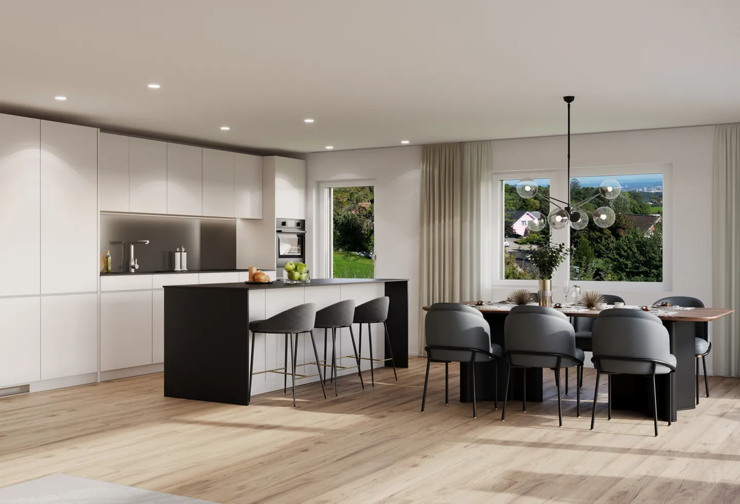 4.5-room ground floor apartment B in house A, 138 m² net living space, 25m² covered terrace - Photo 7 of 15