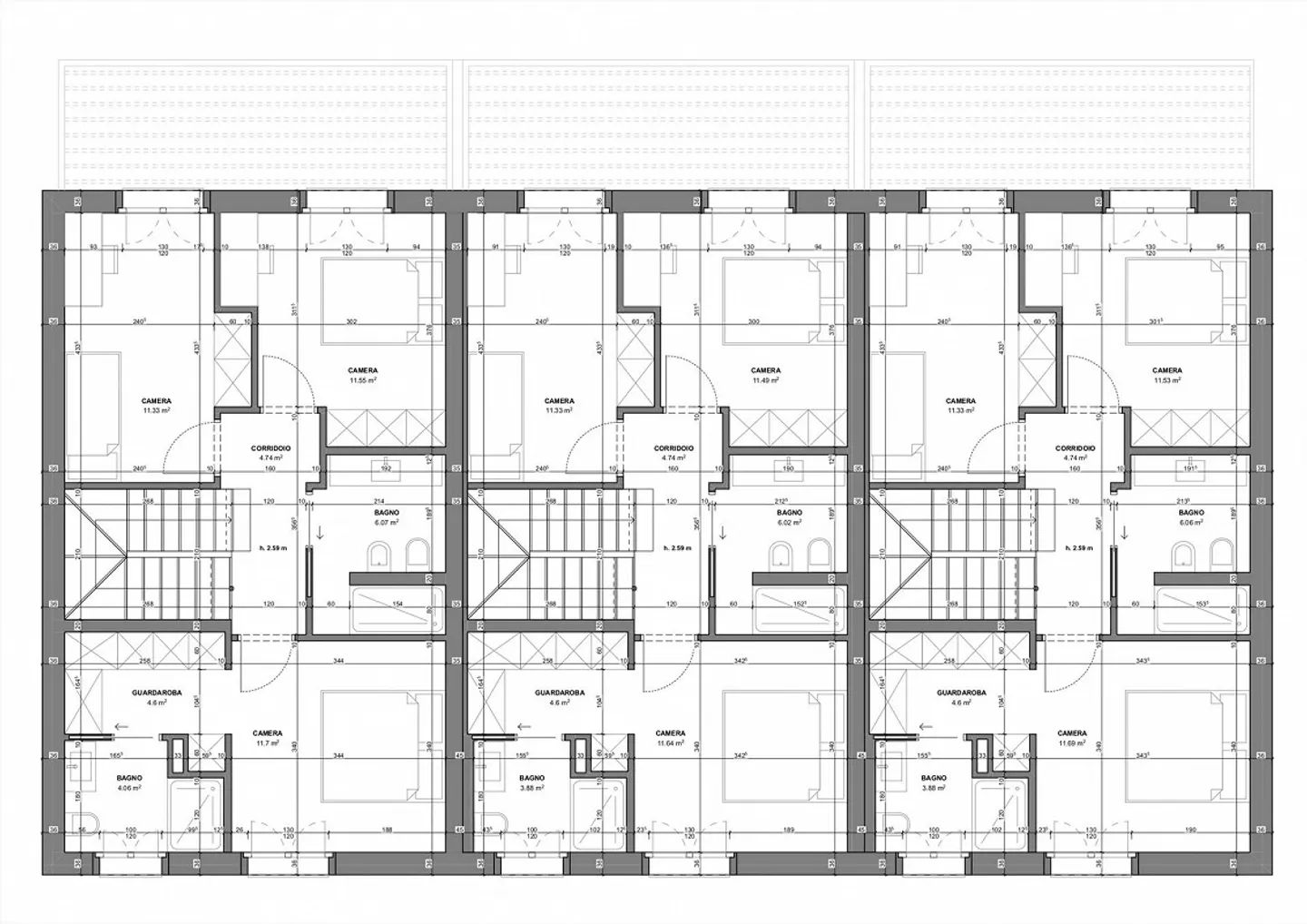 New 5-room maisonette in Camorino - Photo 10 of 13
