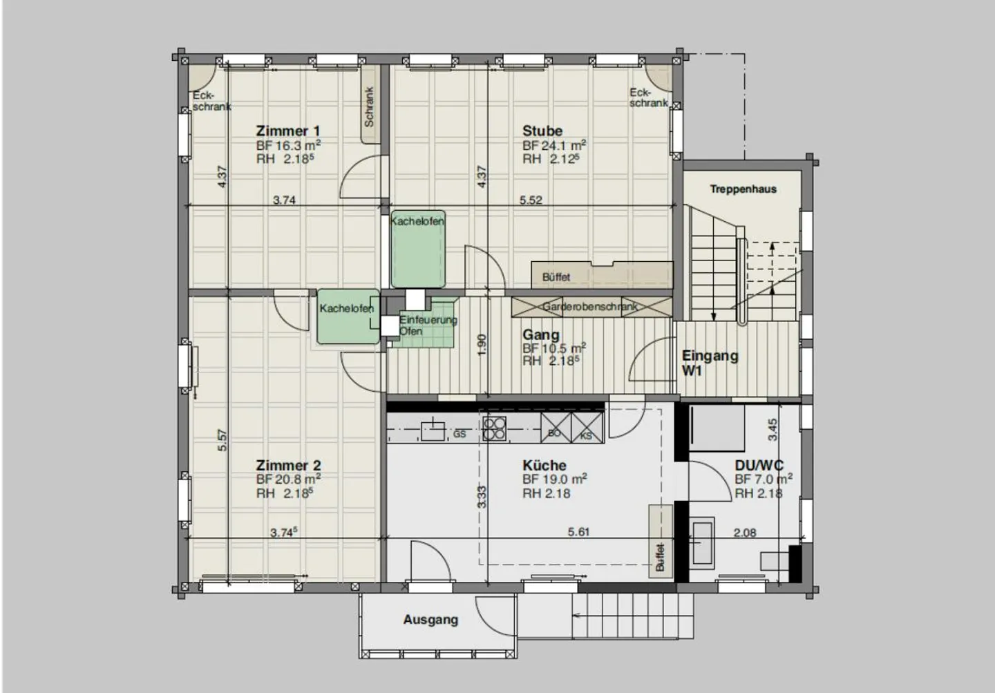 Stylish 3.5-room apartment in a historic residential building - Photo 13 of 13