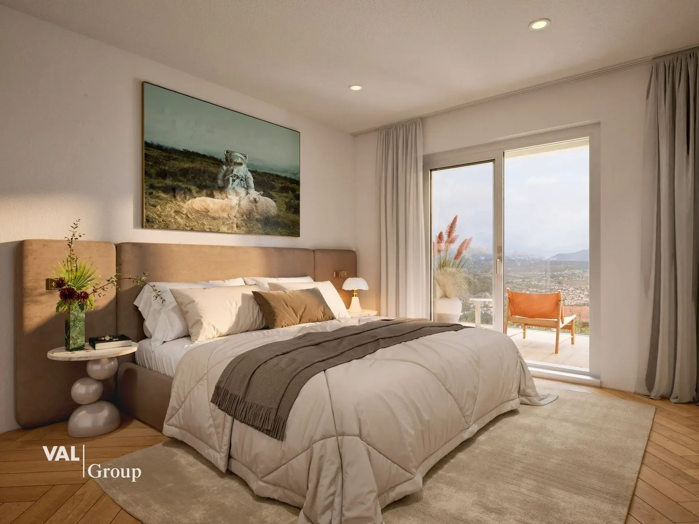 2.5 pièces moderne, vue sur la vallée - Foto 8 di 9