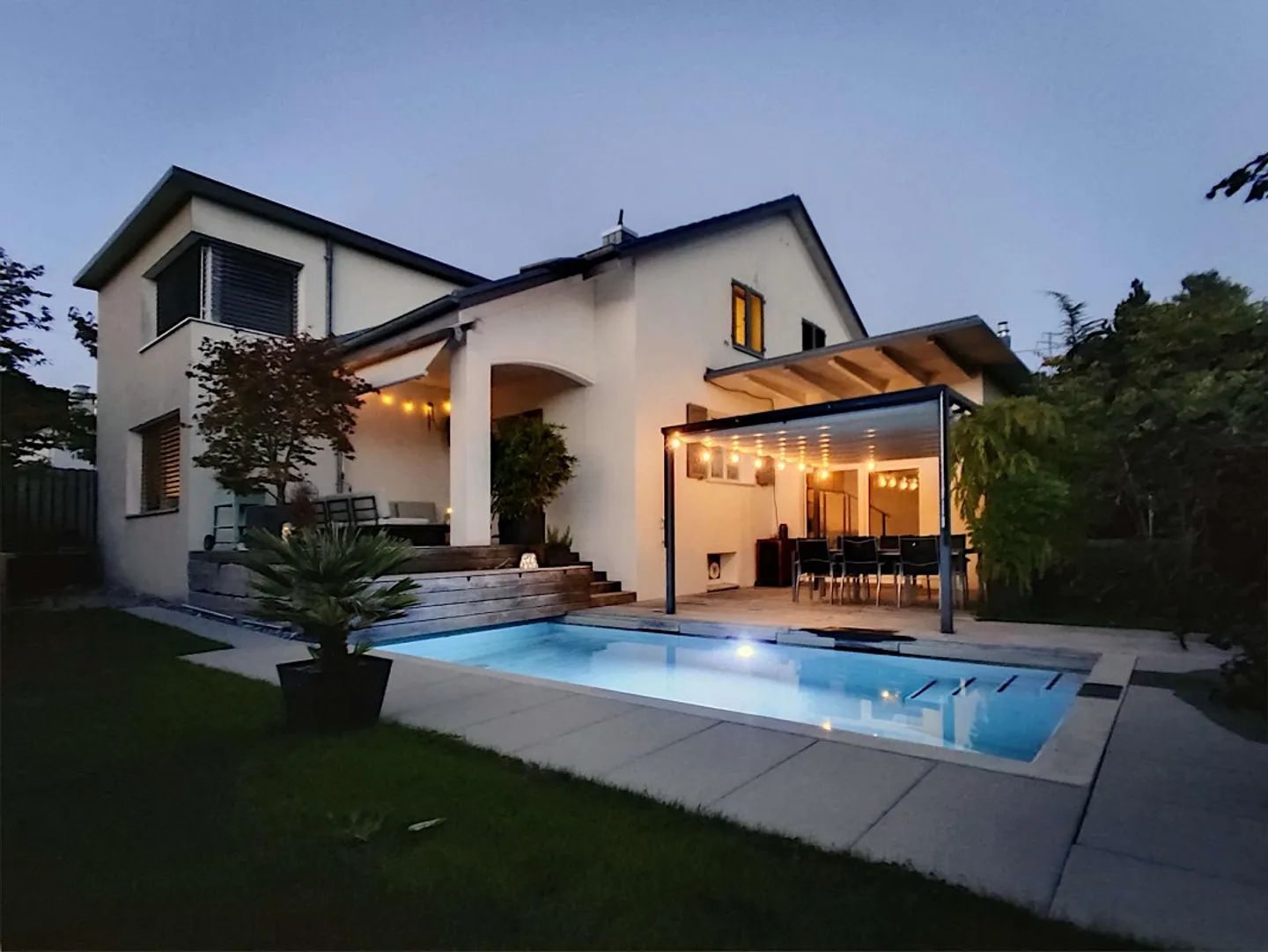 6 Zi-EFH an attraktiver Lage mit Wohlfühlgarten und Bio-Pool - Foto 13 di 15