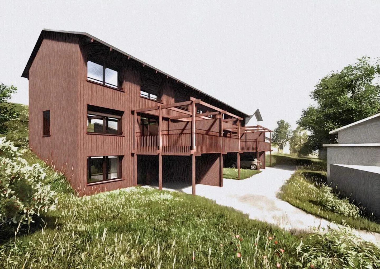 Modern Row House with Mountain View - Photo 1 of 5