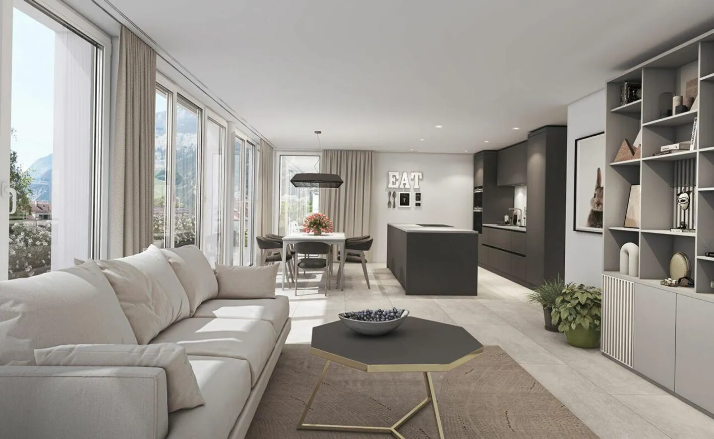 Nouvelle construction/première occupation : Appartement de jardin de 3,5 pièces de haute qualité avec terrasse spacieuse et véranda - Photo 1 sur 3