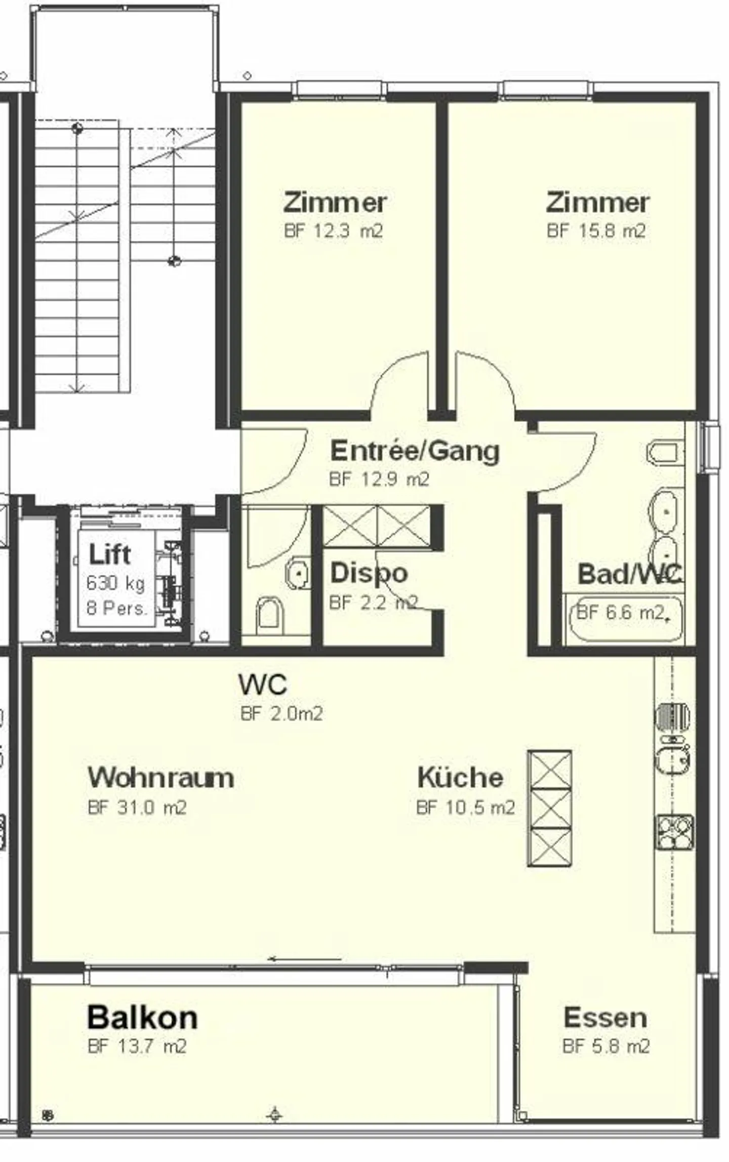 Zentrales Apartment in Brunnen - Foto 7 von 7