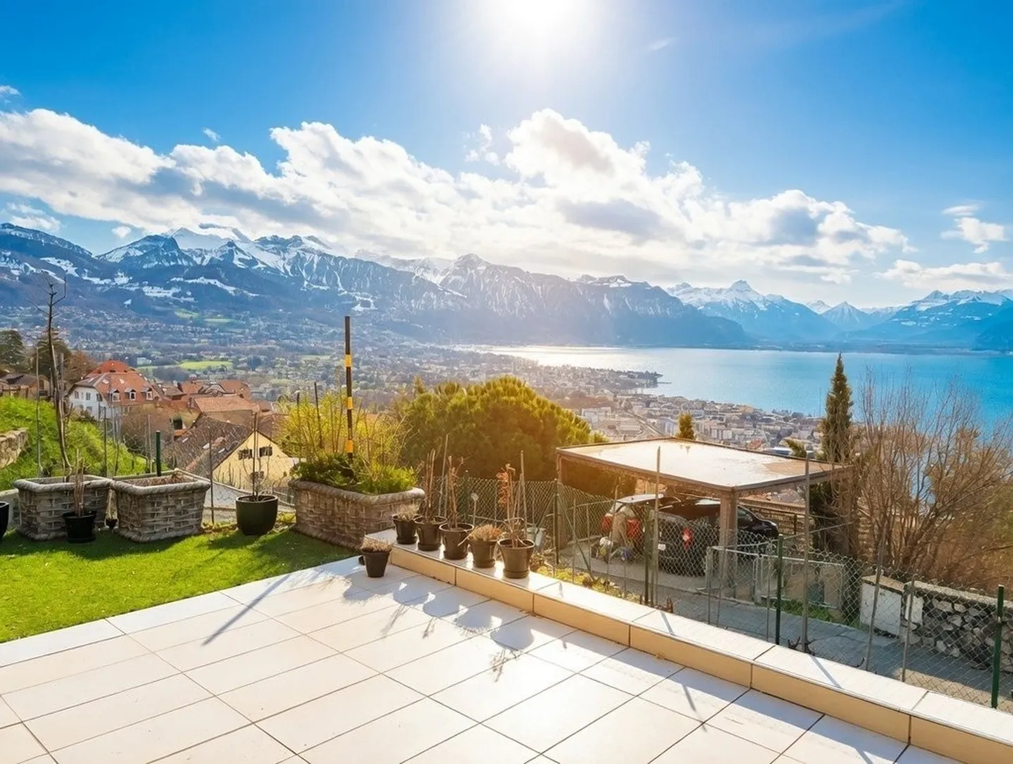 Striking! Magnificent 4.5-room apartment on the ground floor with terraces - Photo 1 of 5