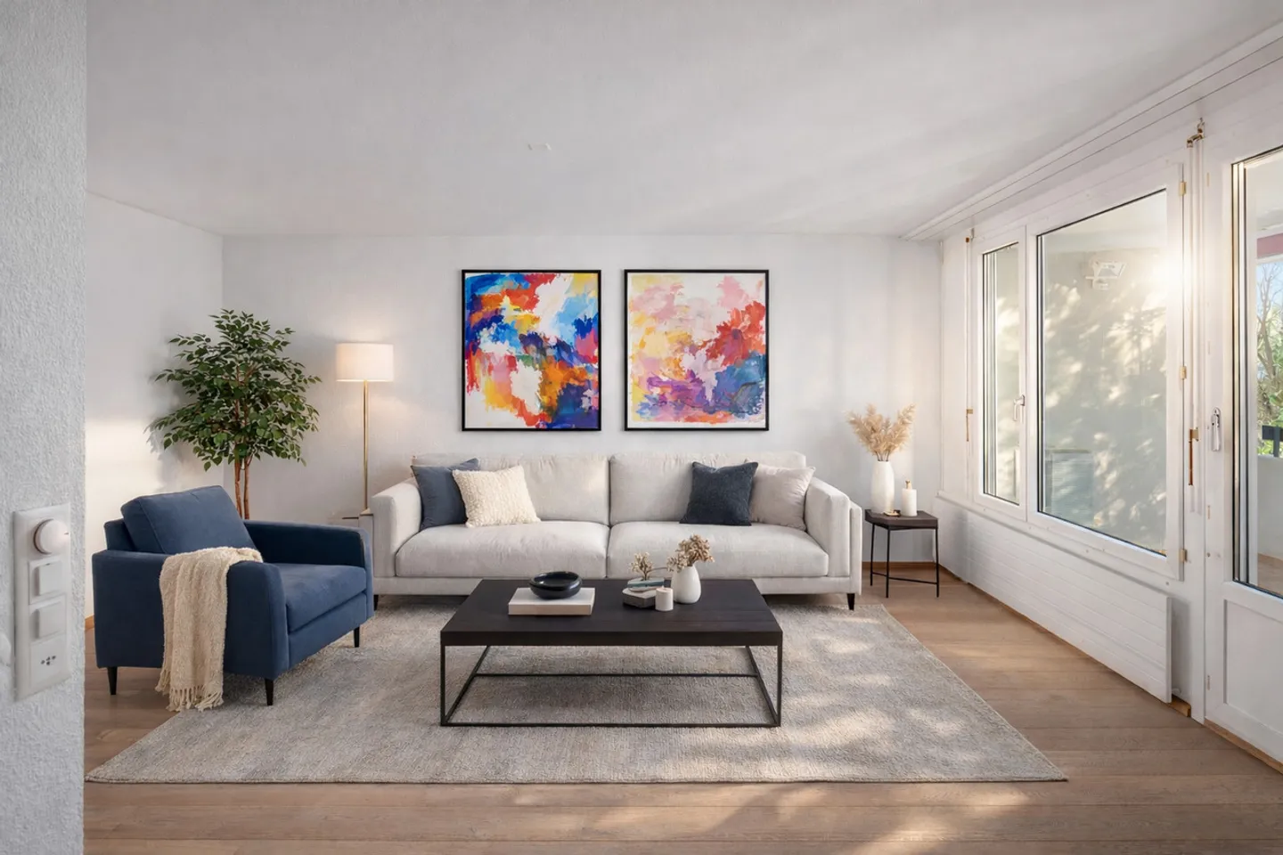 3.5-Room Raised Ground Floor Apartment in a Quiet Residential Area - Photo 2 of 9