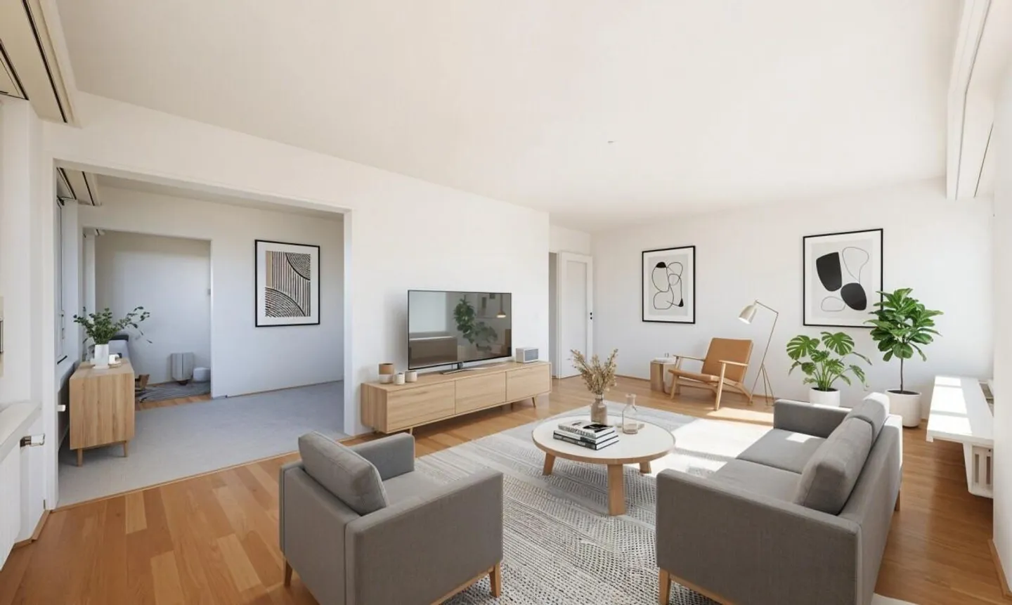 Light-flooded 4-room apartment with lake and mountain views in Meilen - Photo 2 of 11