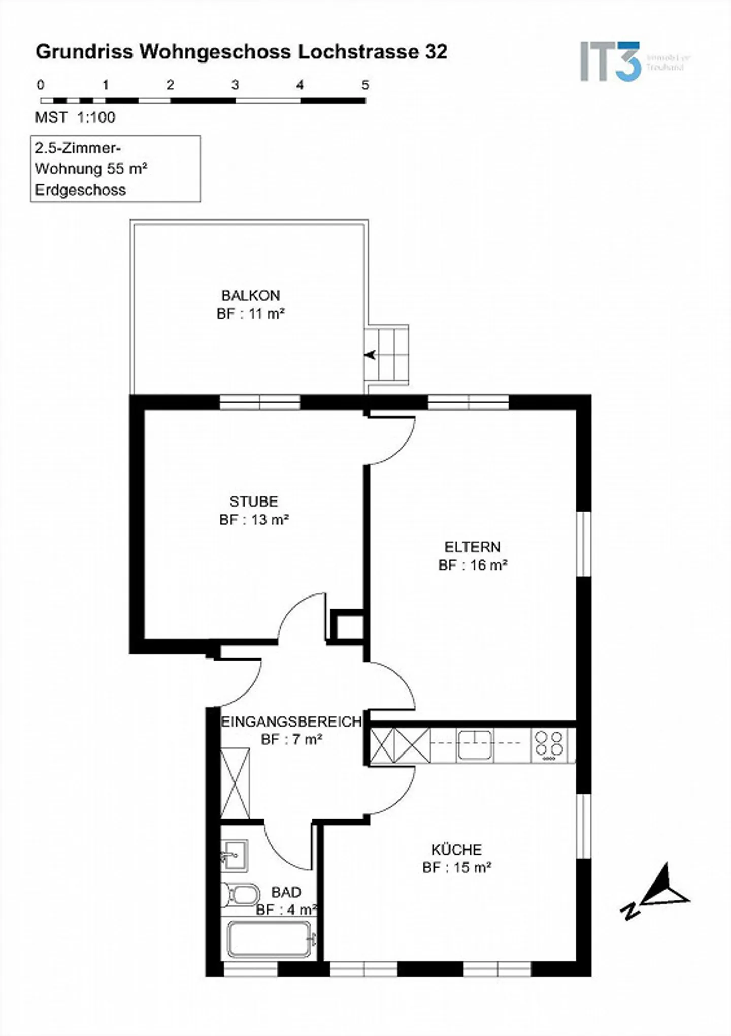 Gemütliche 2.5 Zimmerwohnung - Foto 9 von 9