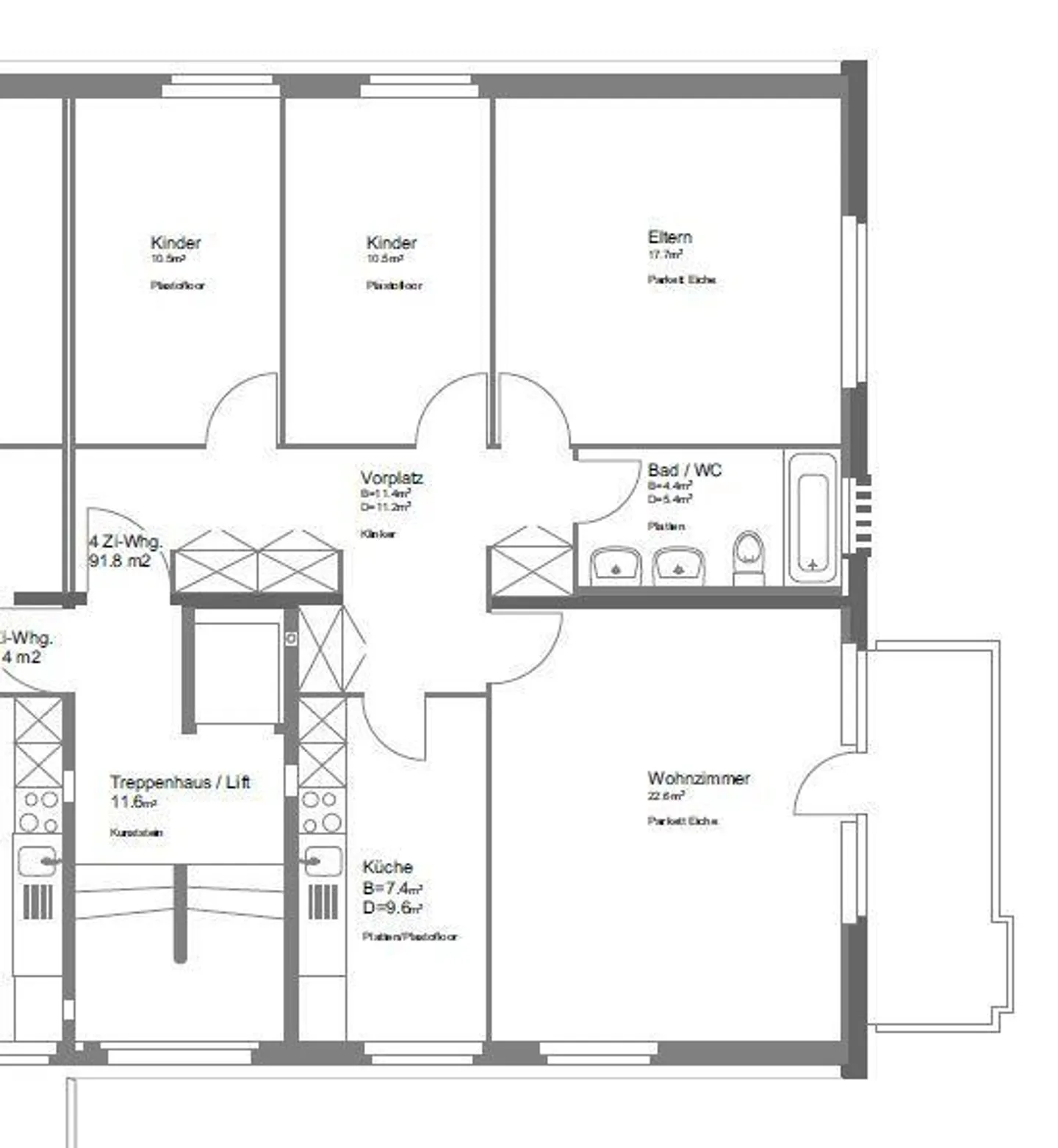 La tua nuova casa: affascinante appartamento di 4 stanze a Binningen - Foto 8 di 8