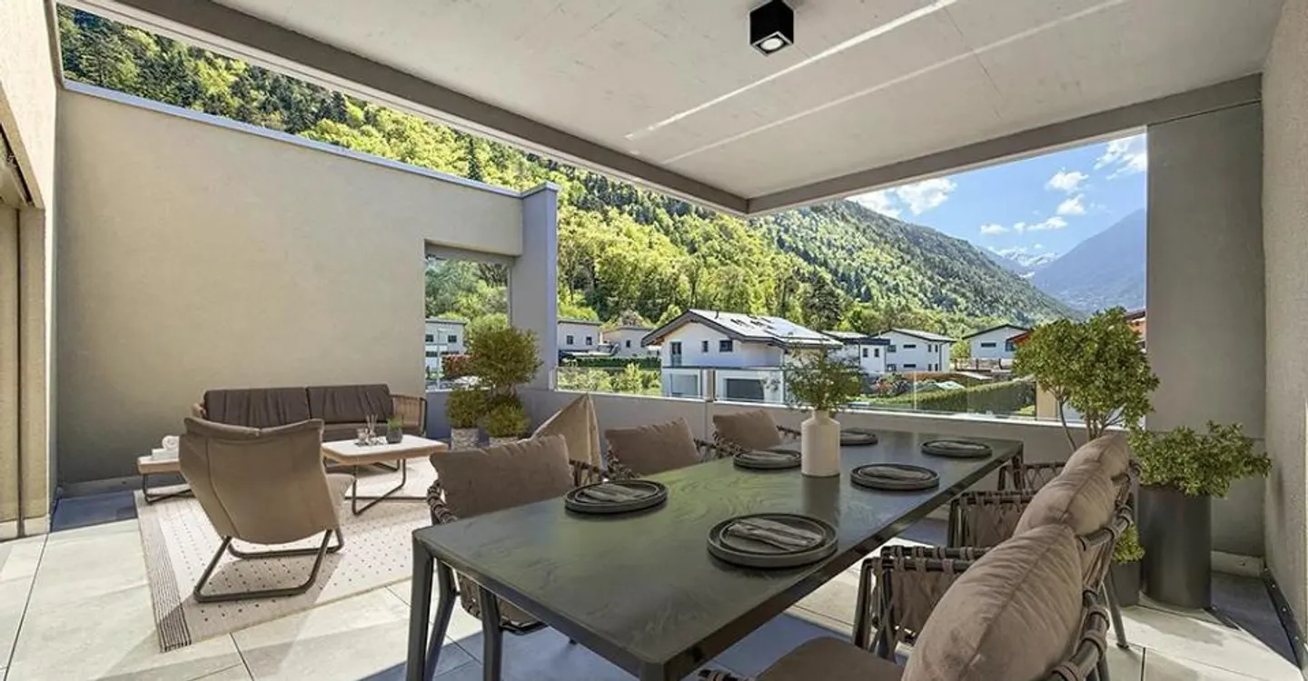 Attico nuovo di 4.5 p. - Minergie - Vista - Martigny - Foto 3 di 11