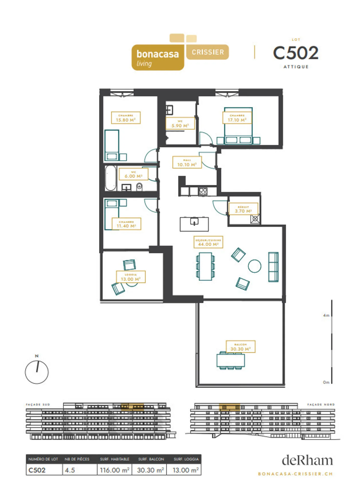 Neue 4,5-Zimmer-Wohnung mit Loggia und Balkon - Foto 10 von 13