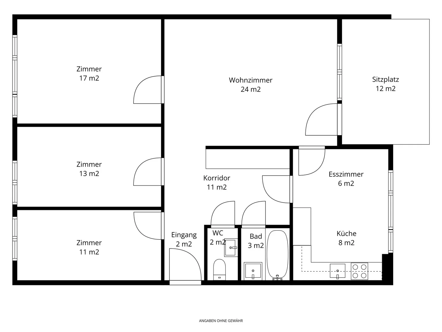 Frisch sanierte 4.5-Zimmer-Gartenwohnung - Foto 10 di 10