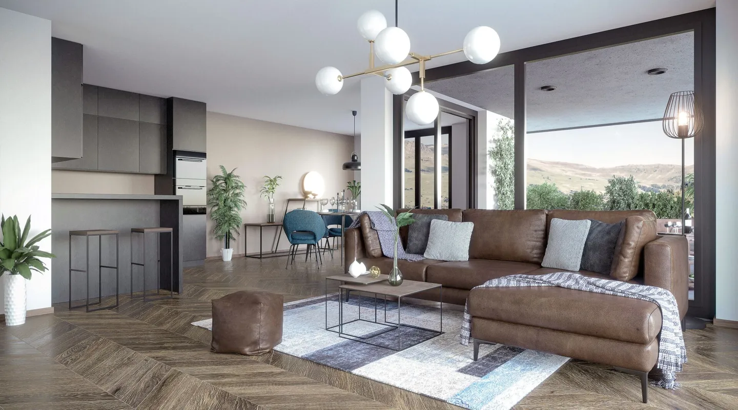 Appartamento attraente e stiloso di 5,5 stanze con quota di seconda casa nella migliore posizione. - Foto 3 di 12