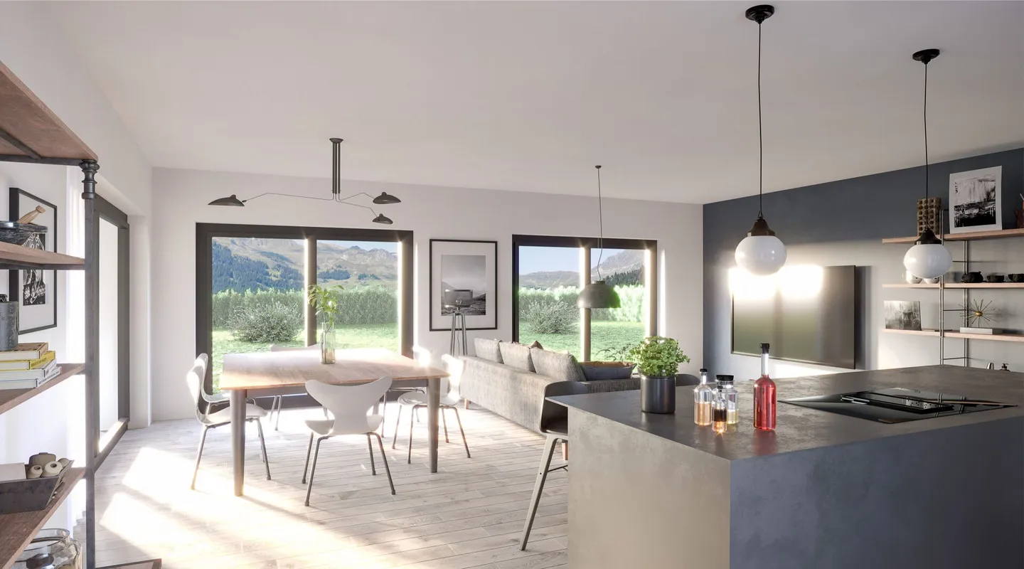 Appartamento attraente e stiloso di 5,5 stanze con quota di seconda casa nella migliore posizione. - Foto 4 di 12