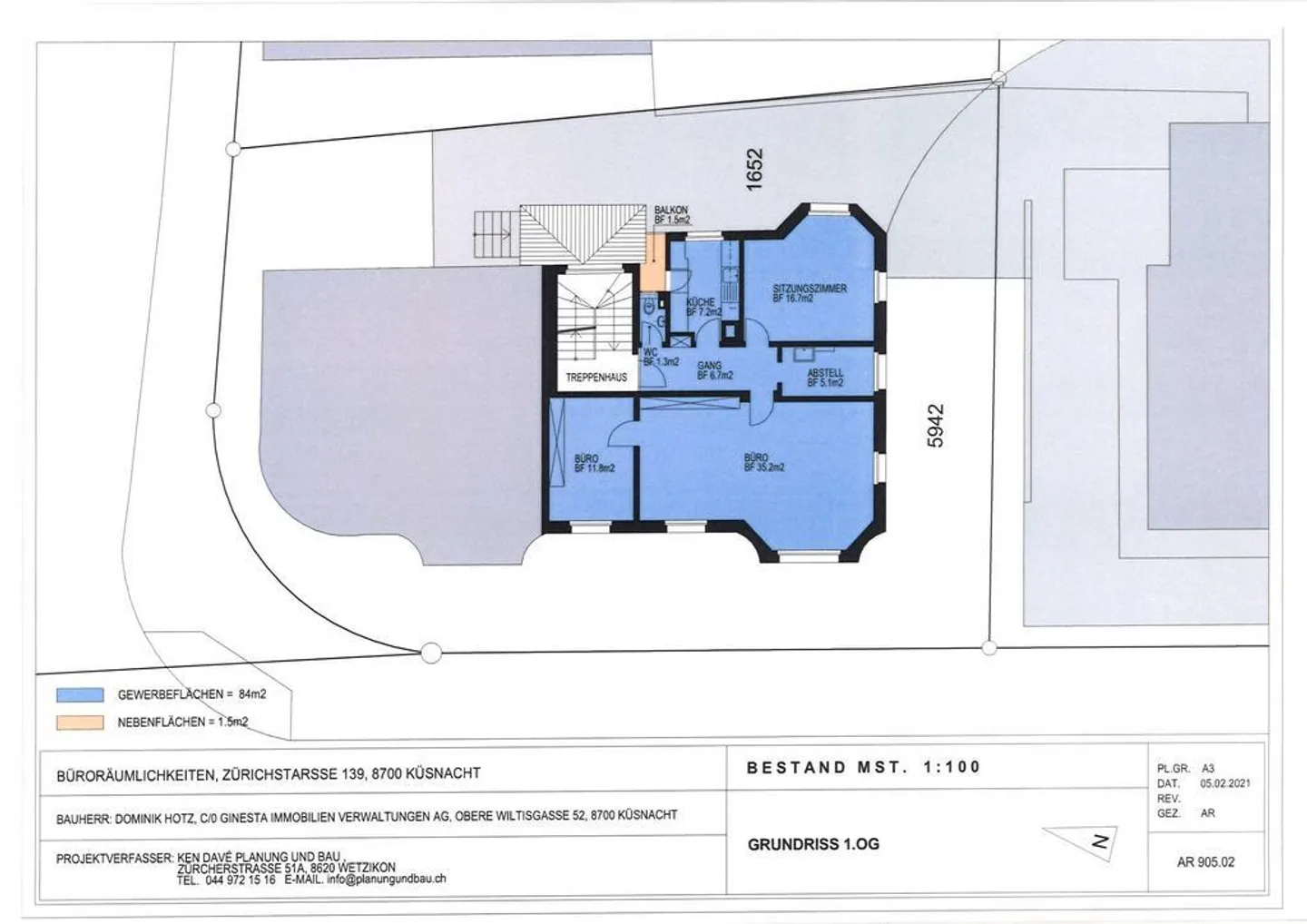 Spazio ufficio in affitto in una posizione centrale a Küsnacht - Foto 8 di 8
