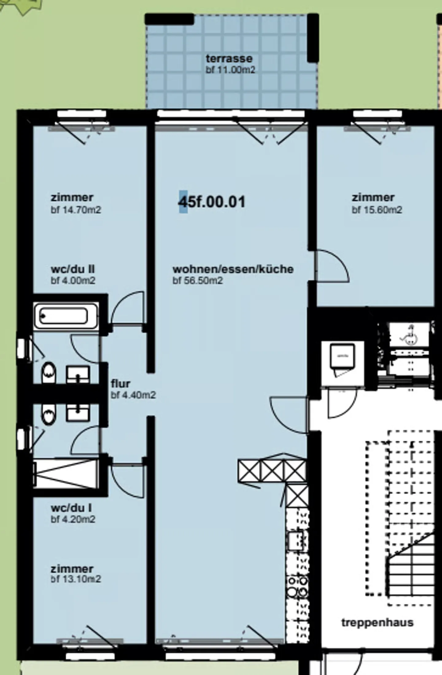 Appartement de 4,5 pièces au rez-de-chaussée - Photo 9 sur 9