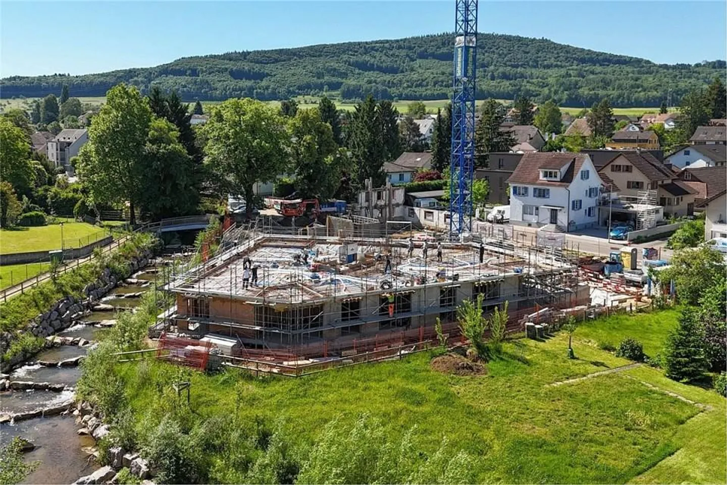 LINDENSTEG : Vivre au centre et de manière spacieuse, construction en gros œuvre très avancée - Photo 4 sur 5