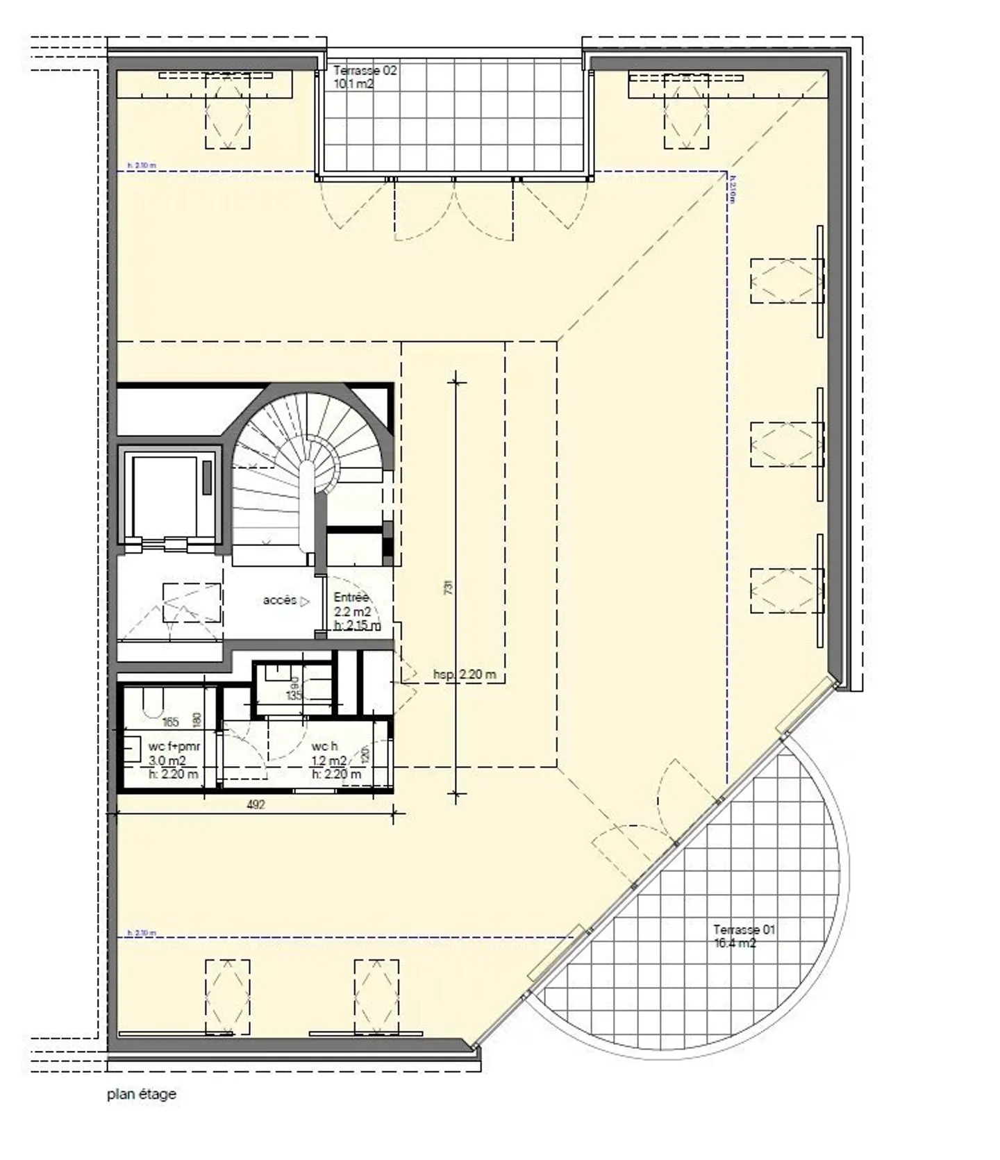 Offices have been completely renovated and feature 2 terraces in the attic - Photo 12 of 13