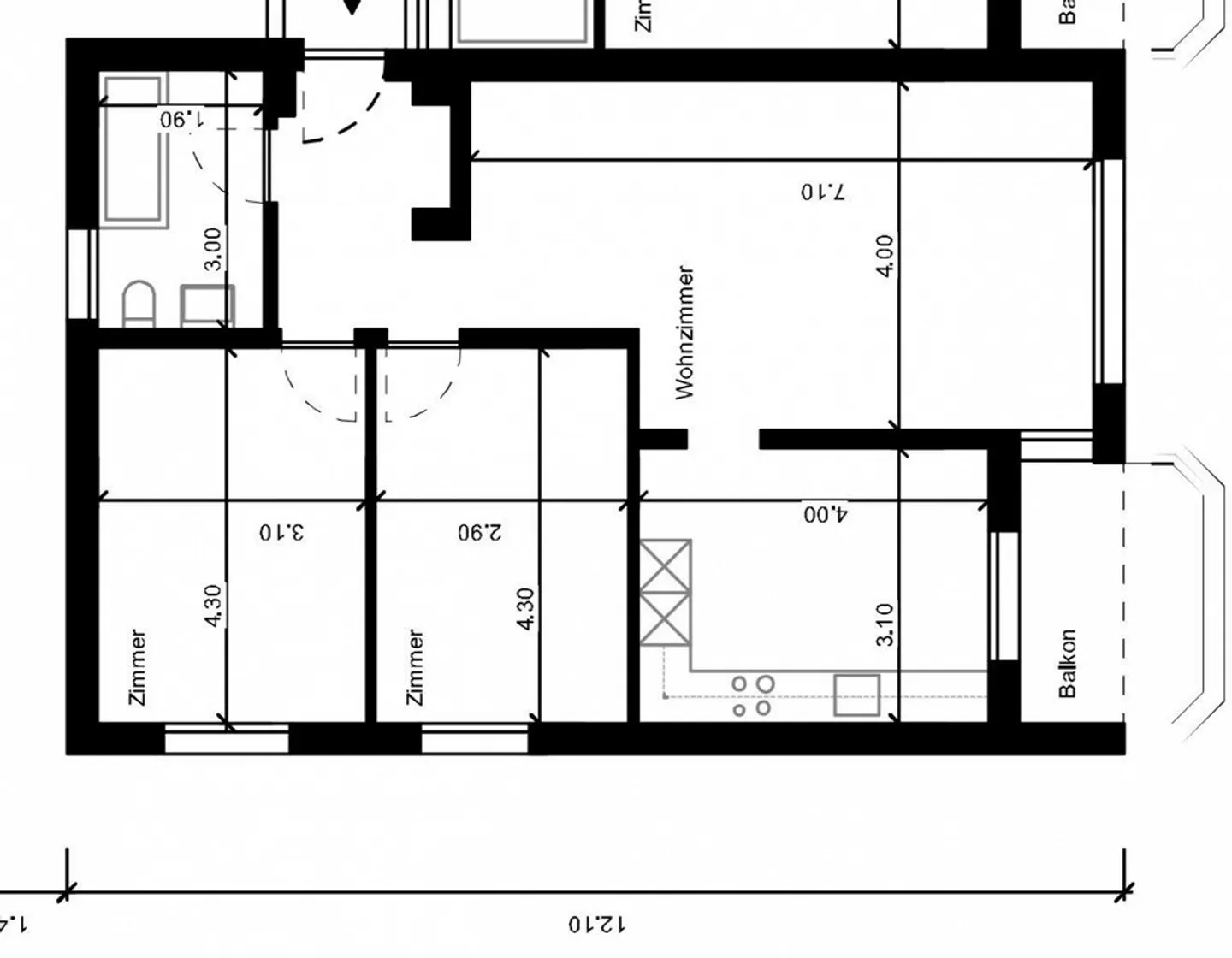 Charmante 3.5 Wohnung in Agno - Foto 12 von 12