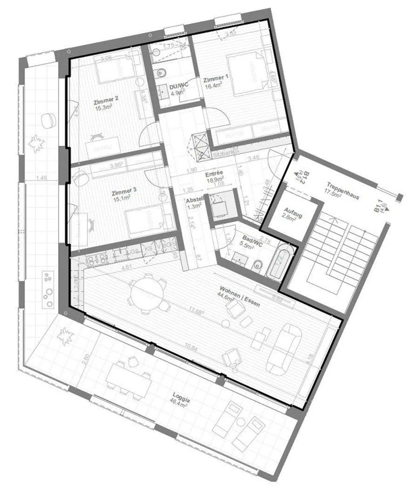 Exklusive Wohnung mit fantastischem Ausblick - Foto 10 von 13