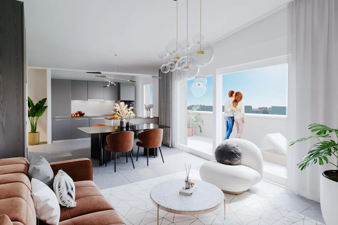 Bel appartement de 2.5 pièces avec loggia - Le Landeron - Photo 3 sur 5