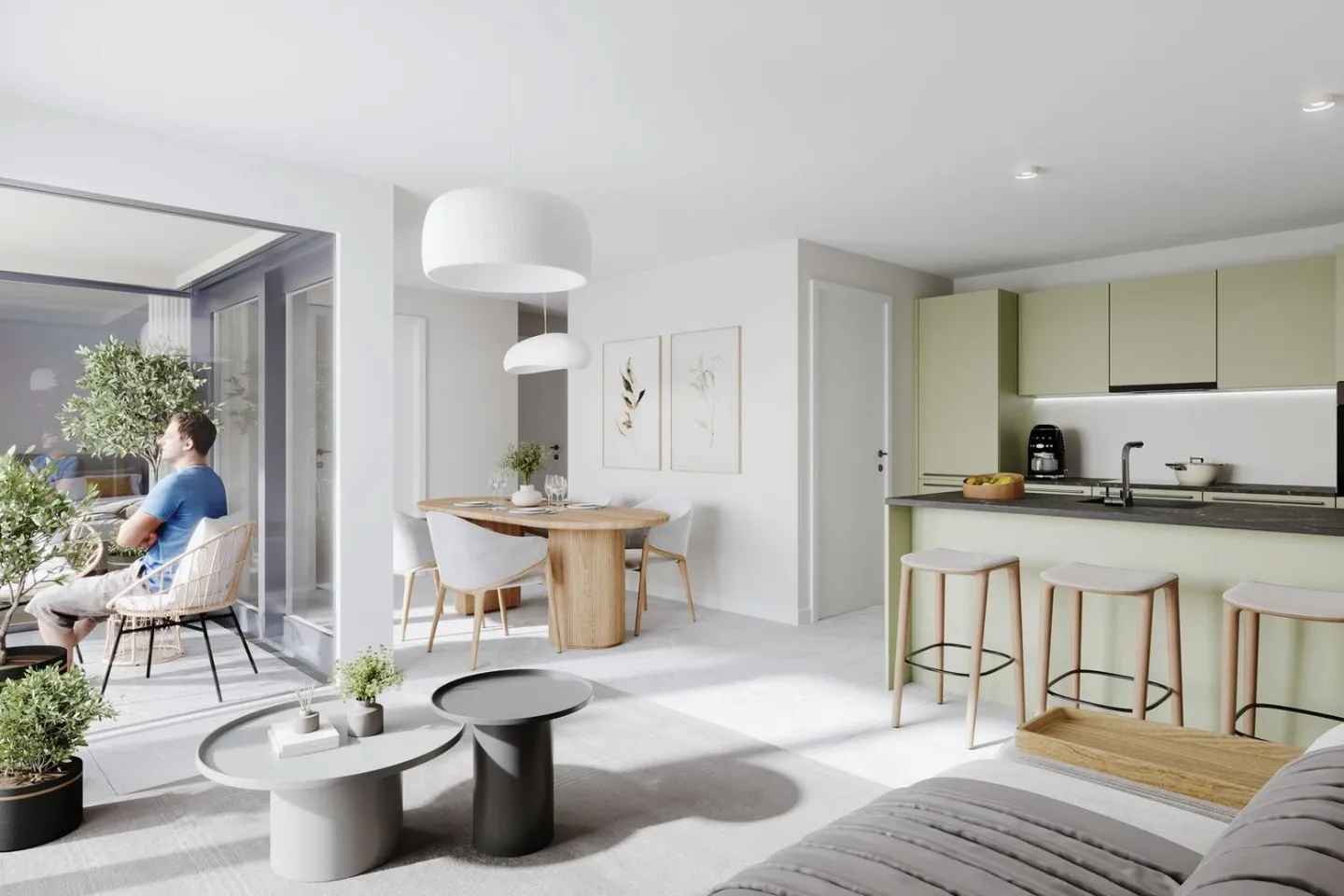 Bel appartement de 2.5 pièces avec loggia - Le Landeron - Photo 4 sur 5