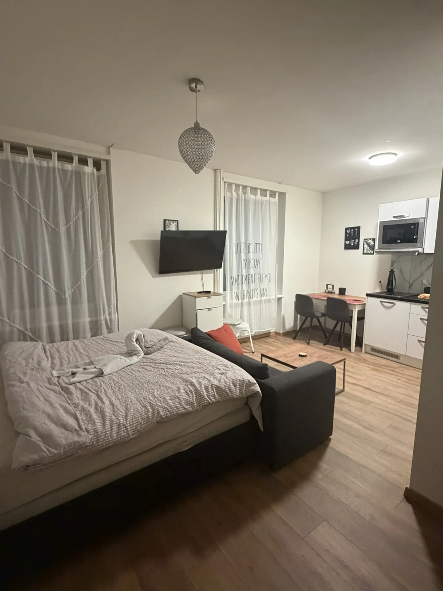 Appartement Studio Entièrement Meublé dans le Centre de Zurich Zone 10 - Photo 4 sur 12