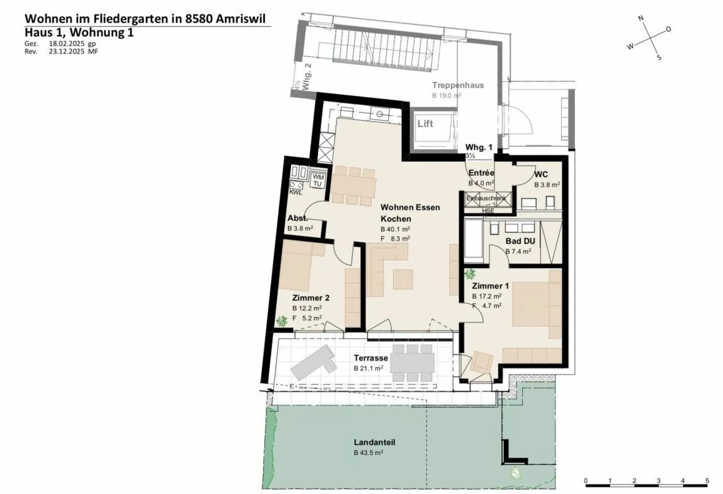 Nuovo progetto di costruzione "Fliedergarten" - vivere moderno con stile e sostenibilità - appartamento di alta qualità all'ultimo piano - Foto 4 di 12