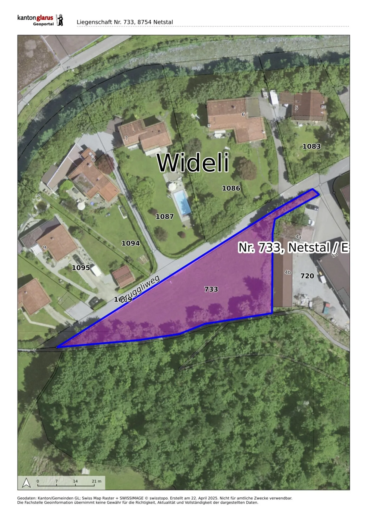 Terrain attractif dans un emplacement familial et calme à Netstal GL - Photo 3 sur 3